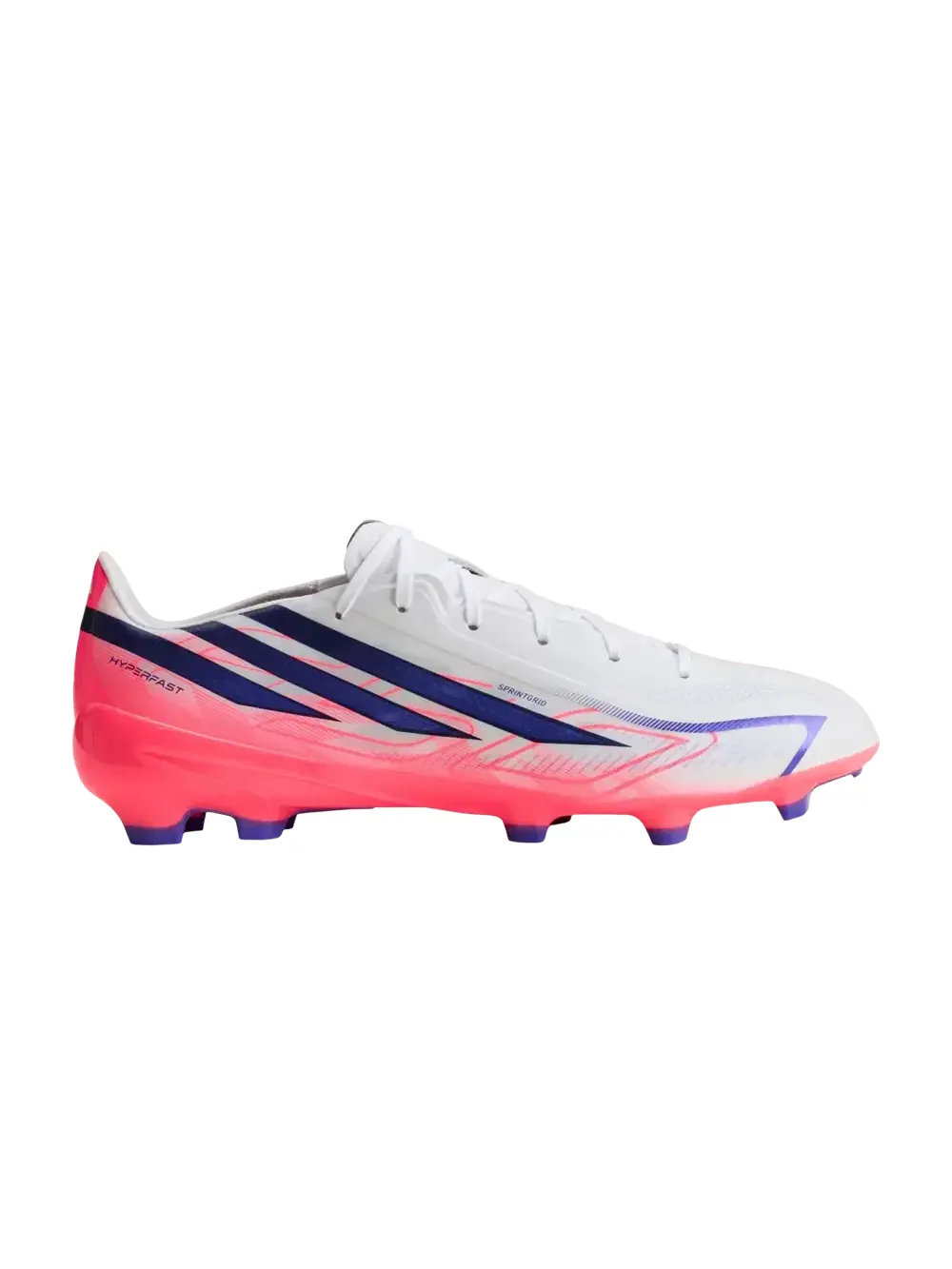 Футбольные бутсы Adidas F50 Hyperfast League FG — изображение 1 из 1, белый/фиолетовый