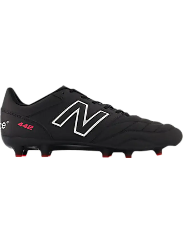 Бутсы New Balance 442v2 Team FG 2E Wide 'Black White' — изображение 1 из 1, черный