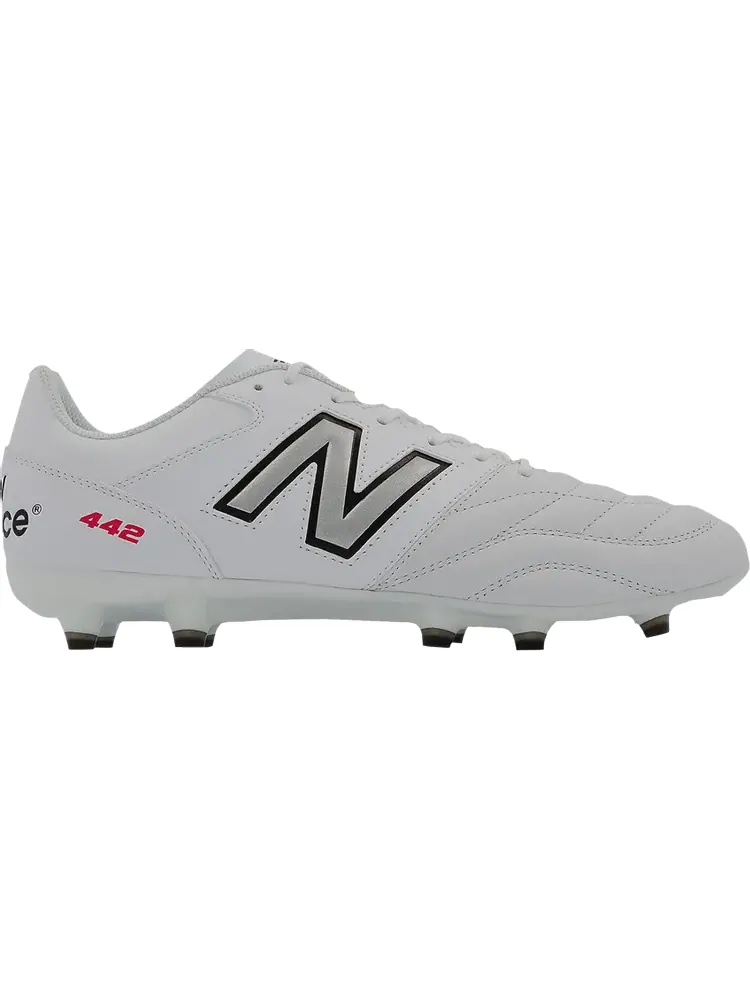 Бутсы New Balance 442v2 Team FG 2E Wide 'White Black' — изображение 1 из 1, белый