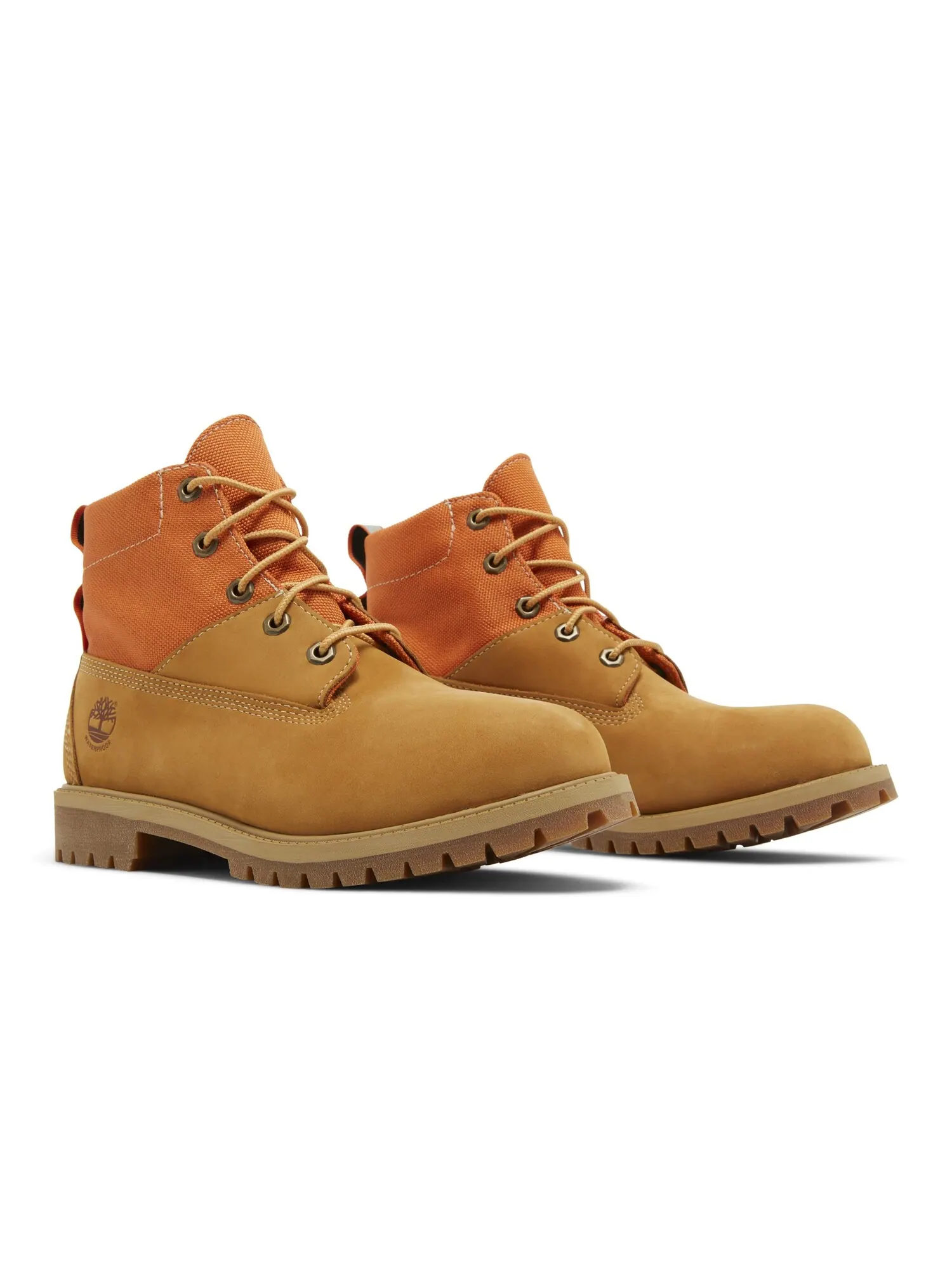 Ботинки Timberland Premium 6 Inch Junior, нубук — изображение 8 из 8, желтый/коричневый