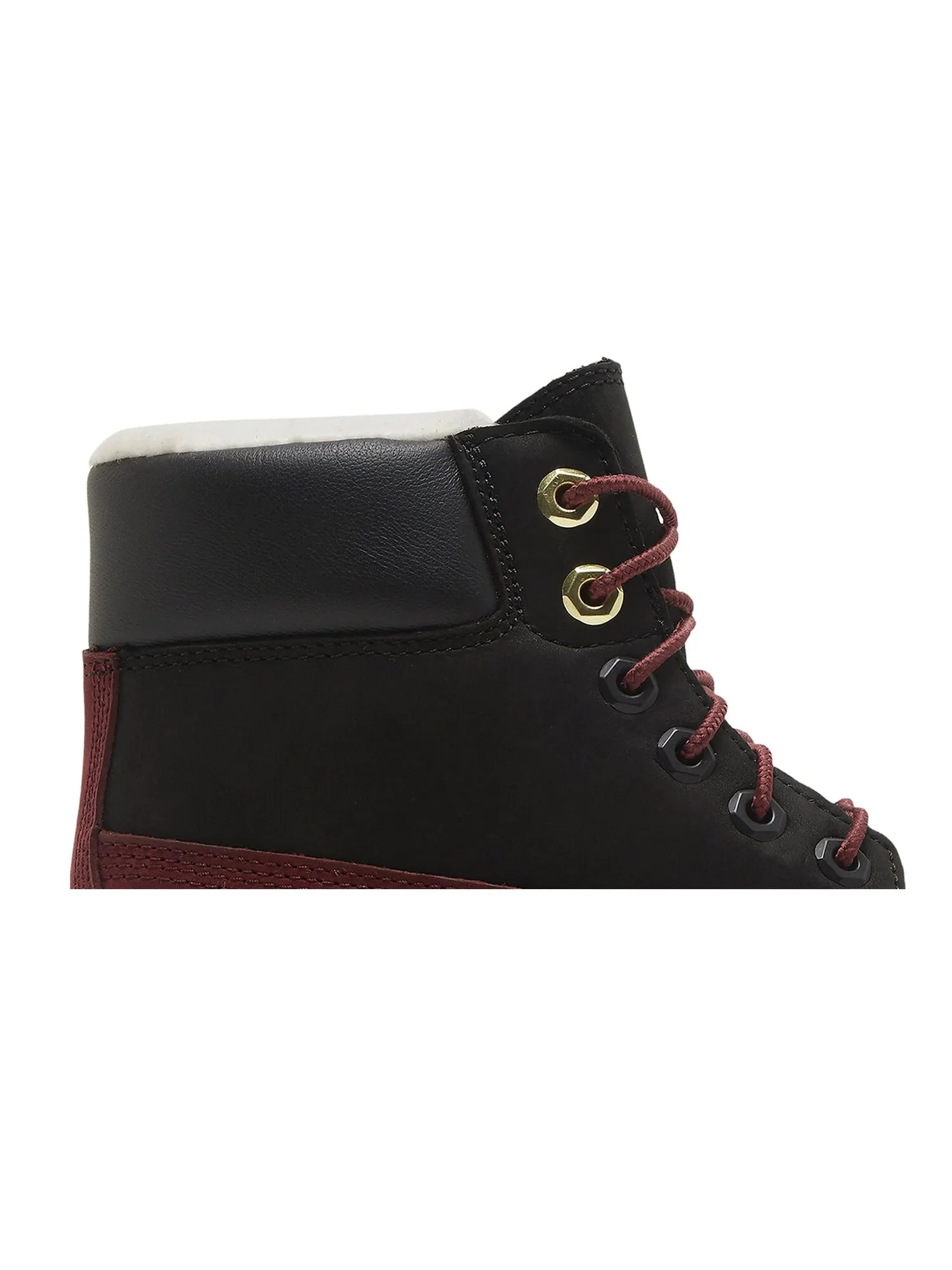 Ботинки Timberland 6 Inch Shearling Premium Junior — изображение 2 из 8, красный/черный