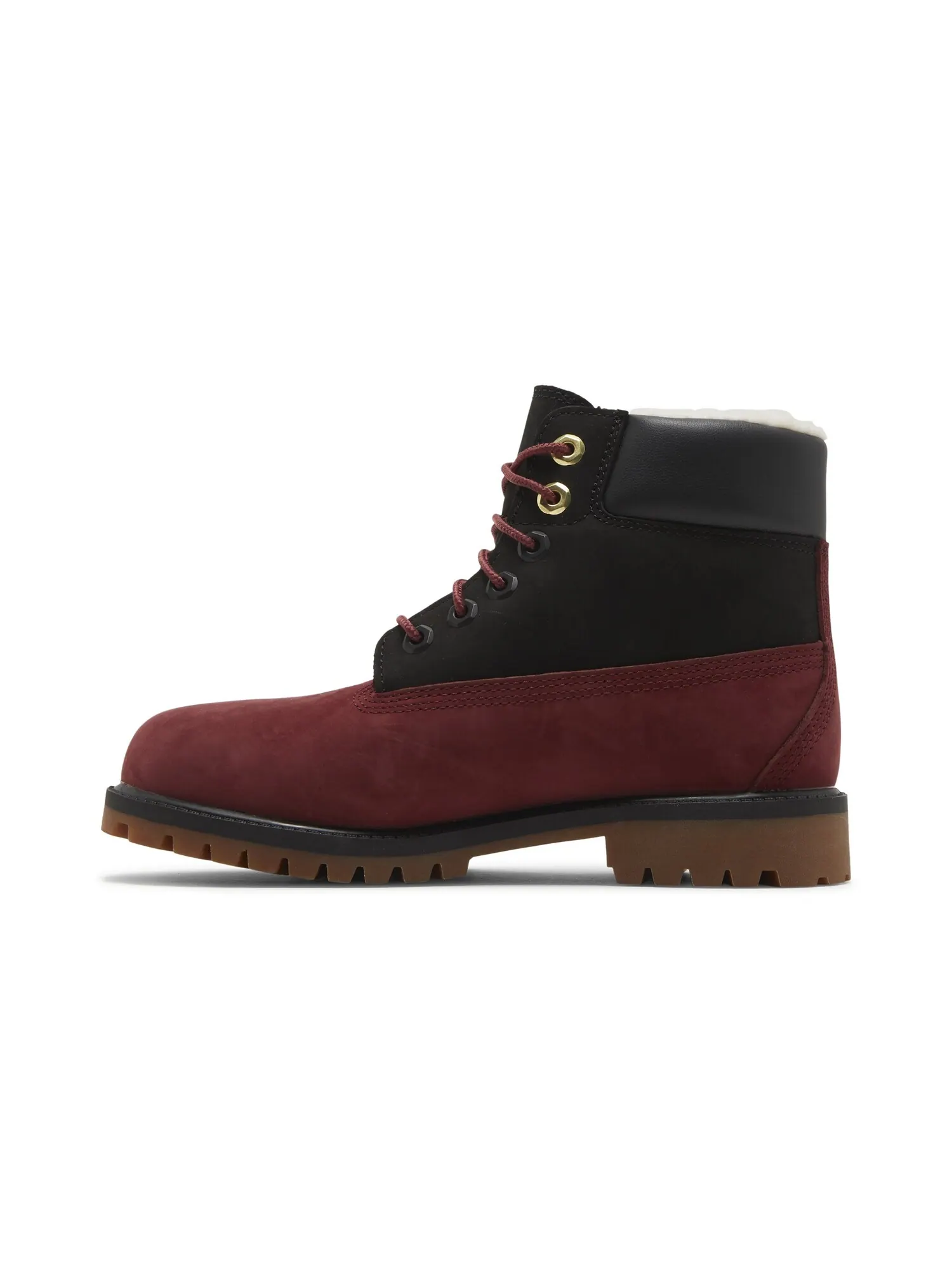 Ботинки Timberland 6 Inch Shearling Premium Junior — изображение 3 из 8, красный/черный