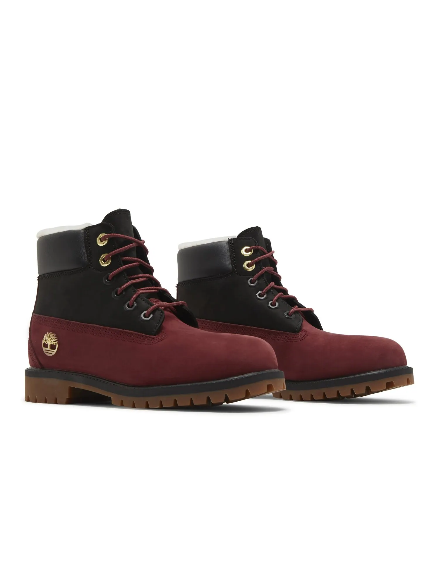 Ботинки Timberland 6 Inch Shearling Premium Junior — изображение 8 из 8, красный/черный