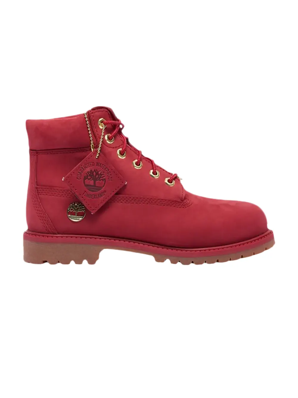 Ботинки Timberland Premium 6 Inch, подростковые — изображение 1 из 1, темный красный