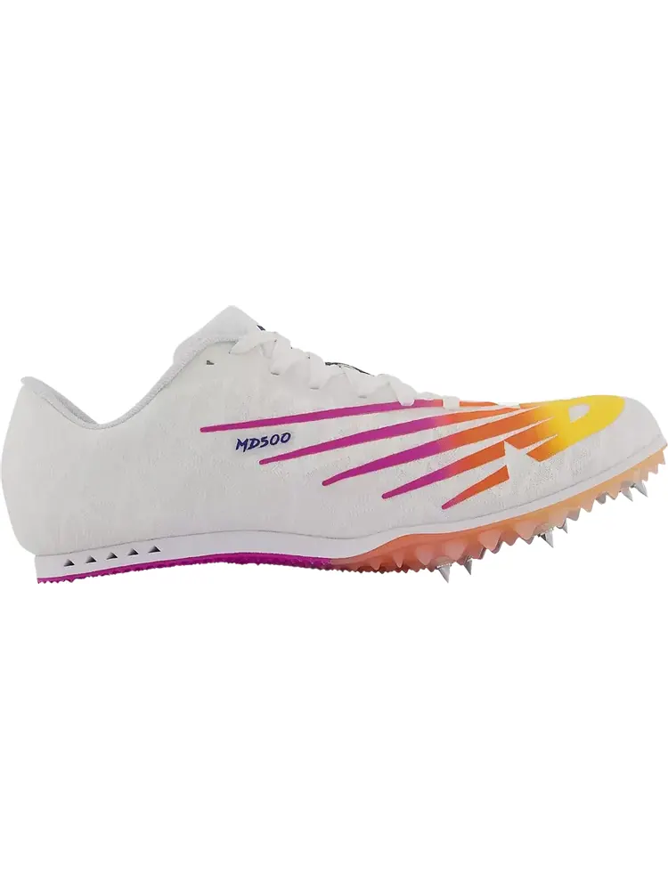 Бутсы New Balance MD500v8 'White Vibrant Violet' — изображение 1 из 1, белый