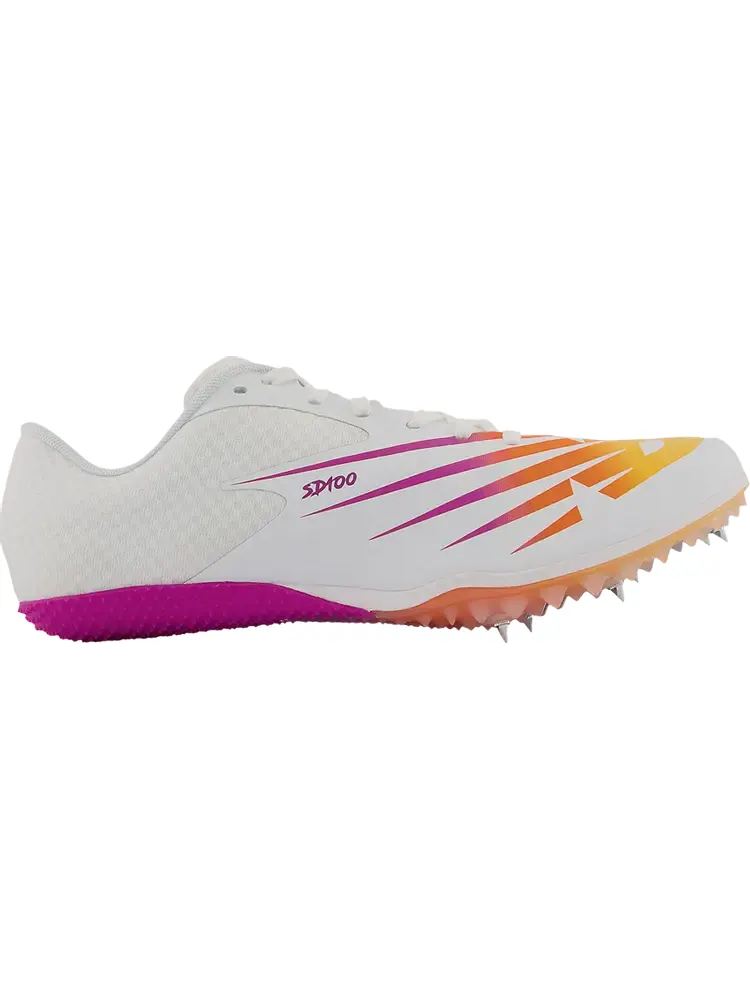 Бутсы New Balance SD100v4 'White Vibrant Apricot' — изображение 1 из 1, белый