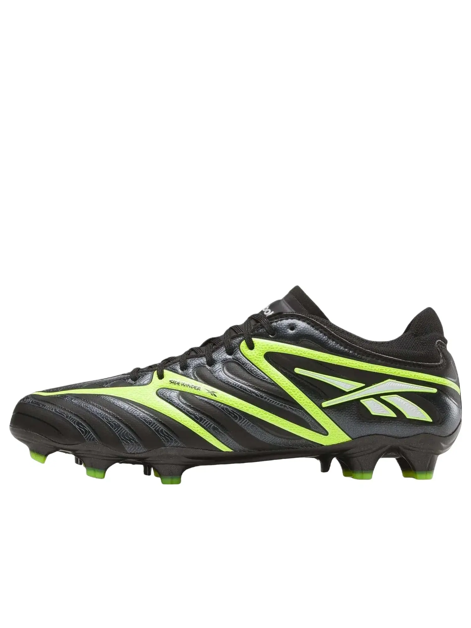 Мужские кроссовки для американского футбола с шнуровкой Reebok Sidewinder 26 Pro FG — изображение 1 из 6, черный