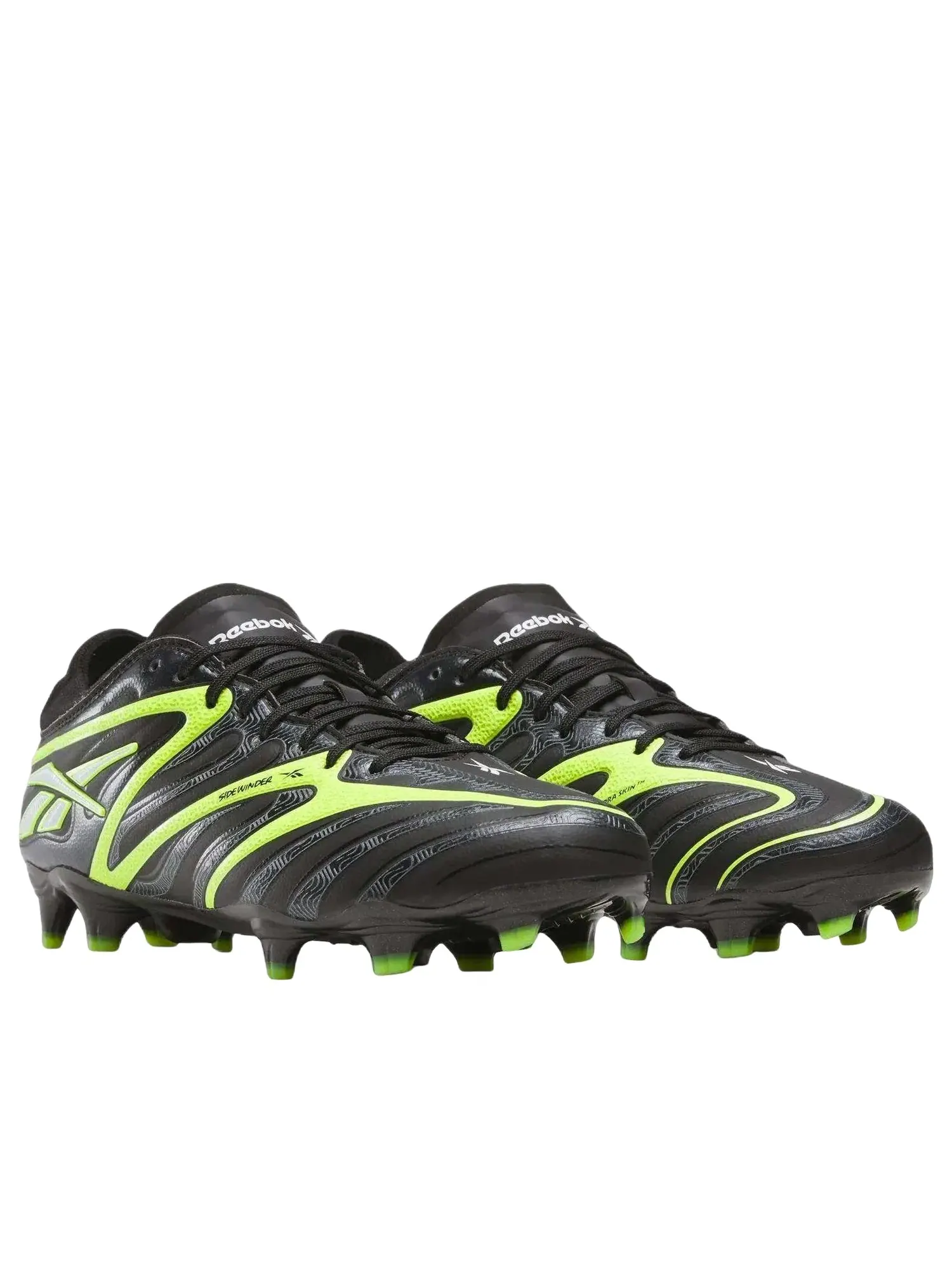 Мужские кроссовки для американского футбола с шнуровкой Reebok Sidewinder 26 Pro FG — изображение 3 из 6, черный