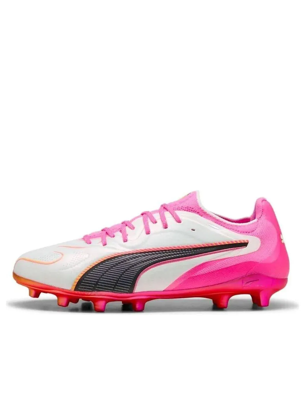 Кроссовки PUMA King 20 Ultimate FG/AG 'White Poison Pink' 108457-05 — изображение 1 из 6, белый