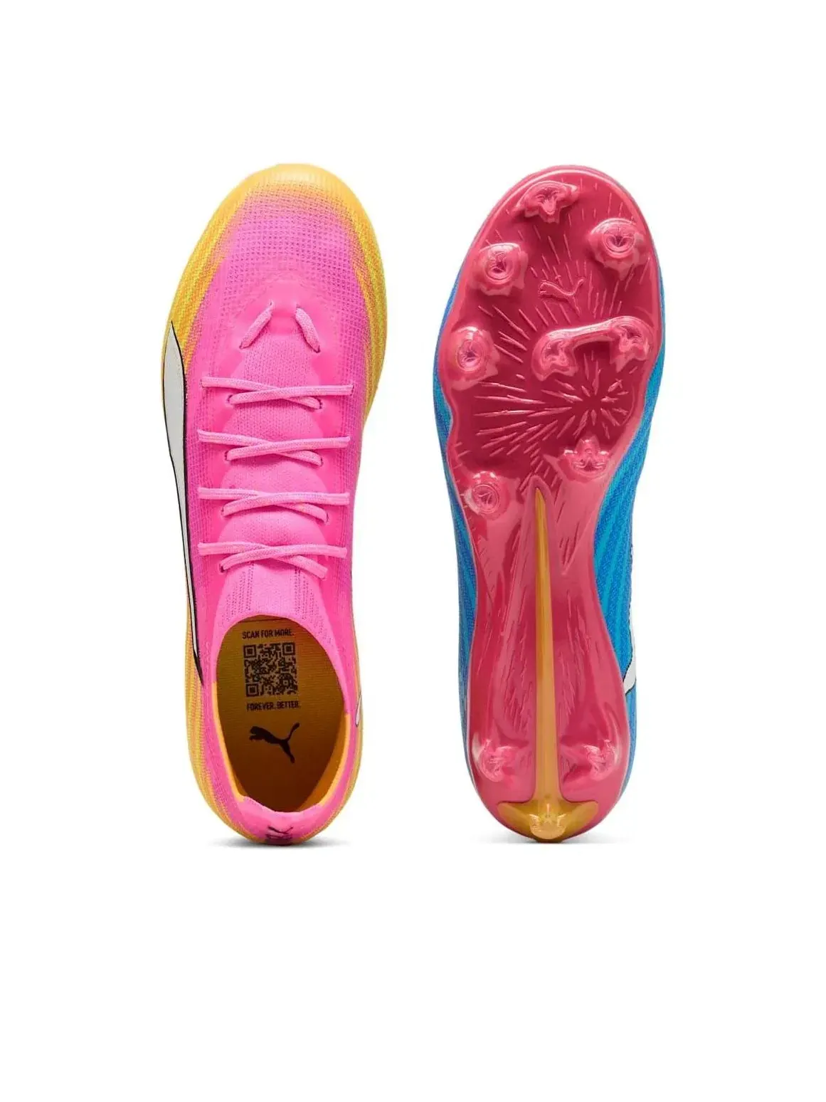 Кроссовки PUMA Ultra 6 Pro FG 'Poison Pink White' 108697-05 — изображение 5 из 6, розовый