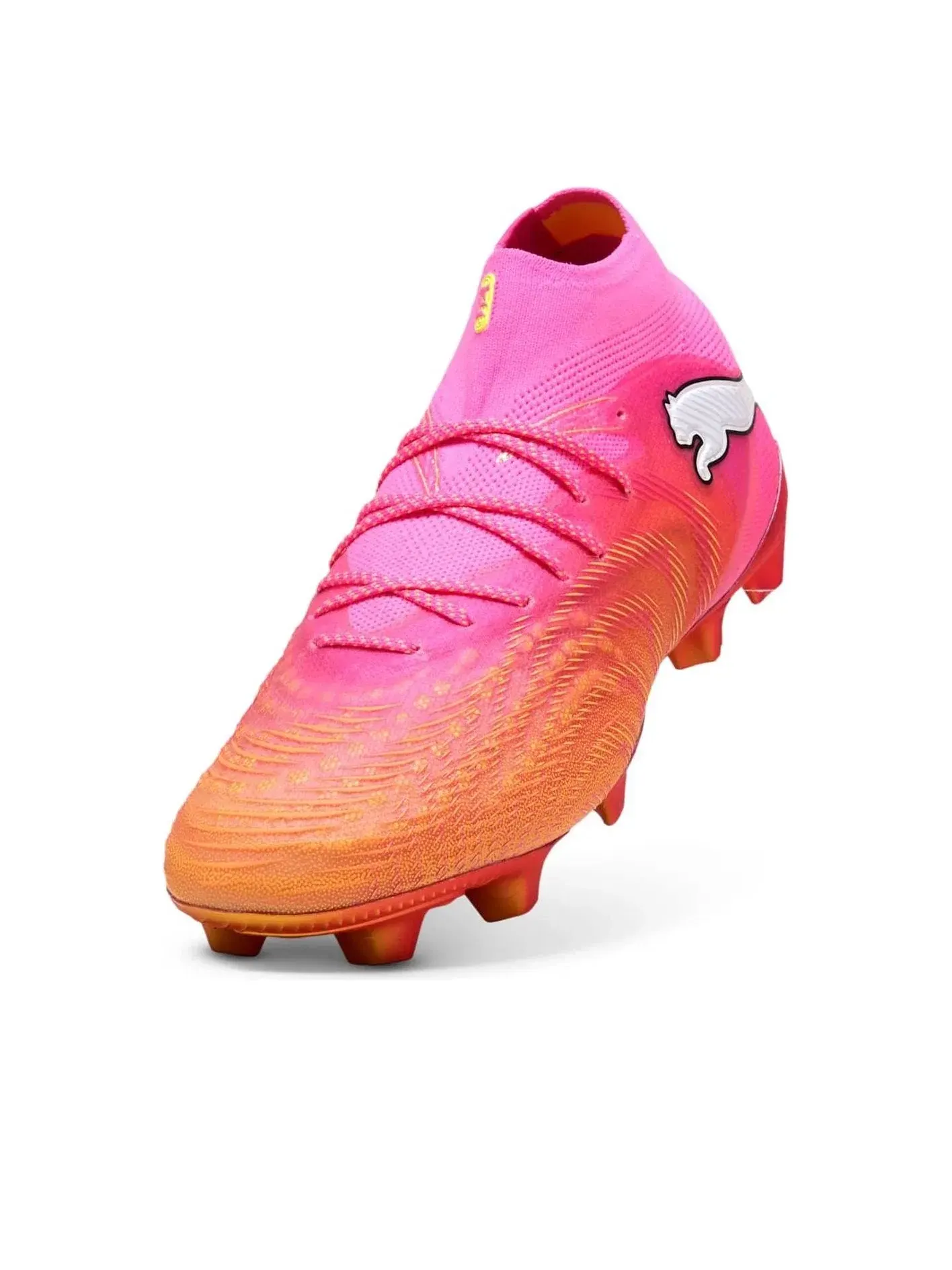 Женские бутсы для футбола с шнуровкой Future 9 PUMA — изображение 3 из 6, розовый