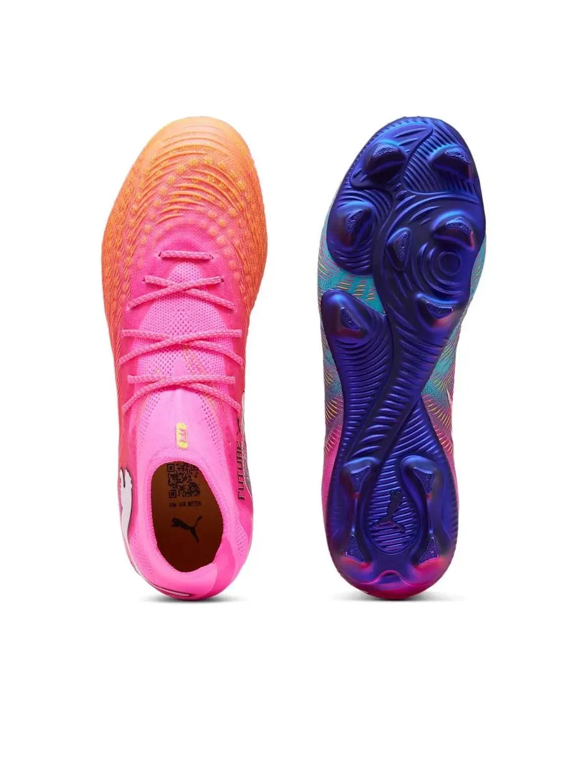 Женские бутсы для футбола с шнуровкой Future 9 PUMA — изображение 5 из 6, розовый