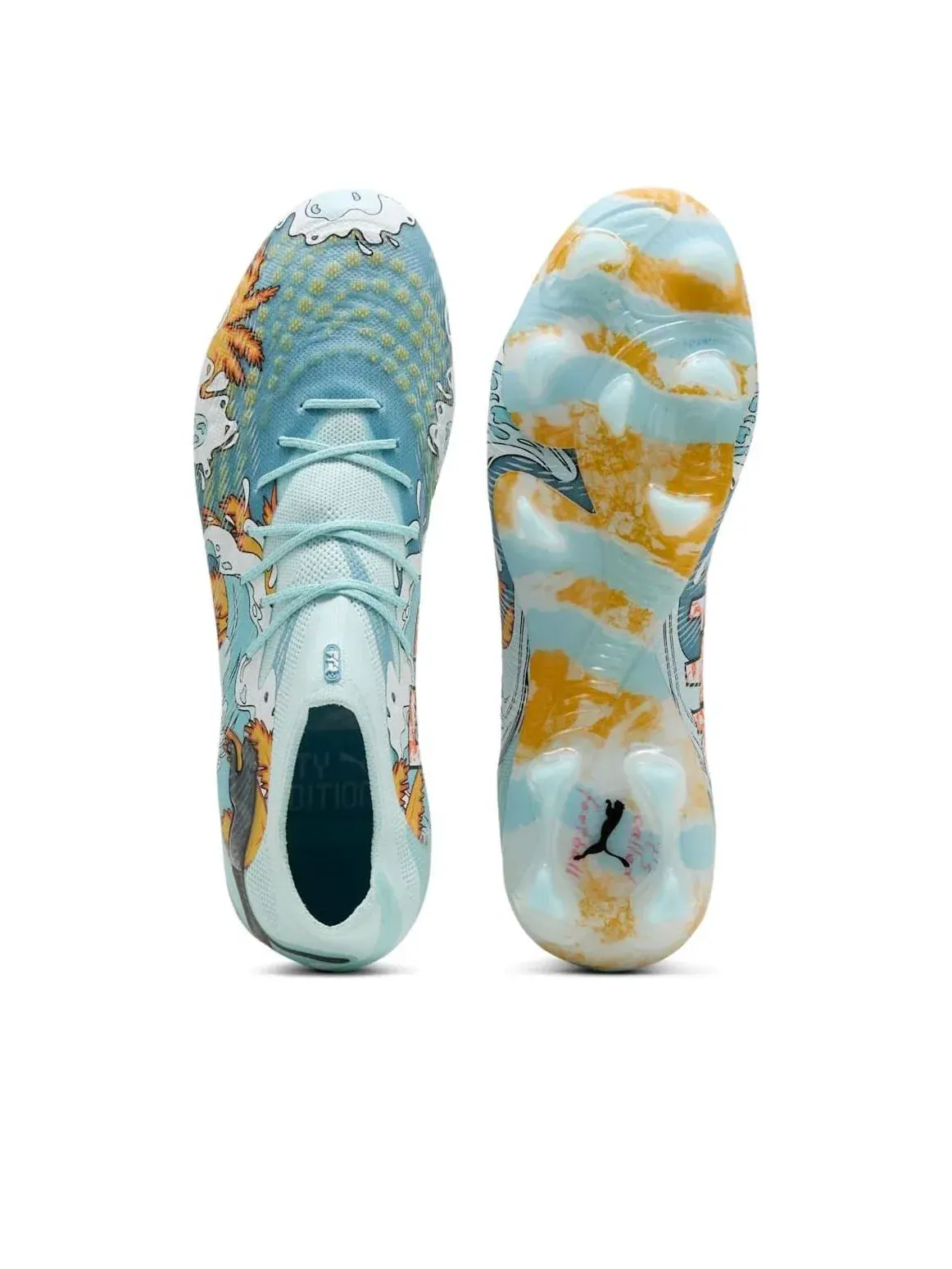Кроссовки PUMA Future 9 Ultimate Ca La FG 'Light Aqua Aqua Team Aqua' 108955-01 — изображение 3 из 6, синий