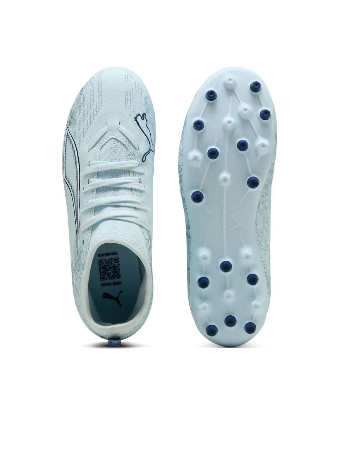 Кроссовки PUMA Ultra 6 Match MG Dreamrush 'Icy Blue White' 108973-03 — изображение 5 из 6, синий