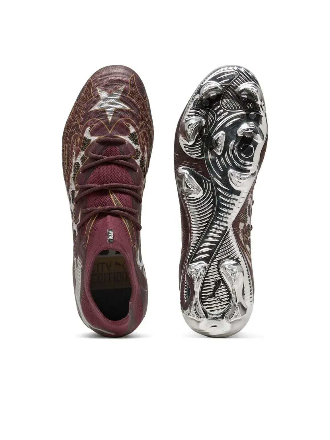 Кроссовки PUMA Future 9 Ultimate Ca Dal FG 'Aubergine Dark Chocolate Archive Gold' 109061-01 — изображение 3 из 6, коричневый