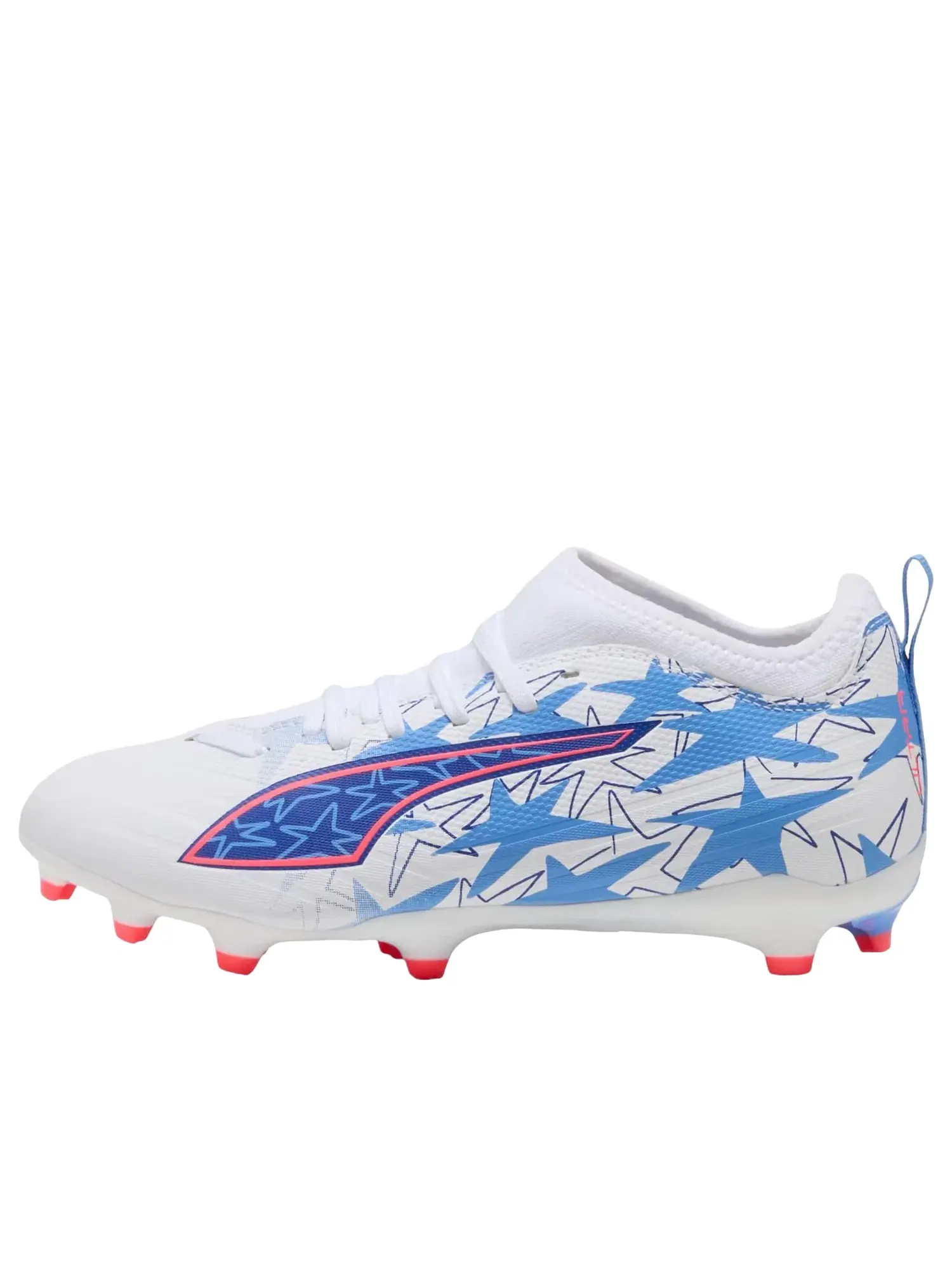 Детские футбольные бутсы для школы с шнуровкой Ultra Match PUMA — изображение 1 из 4, белый