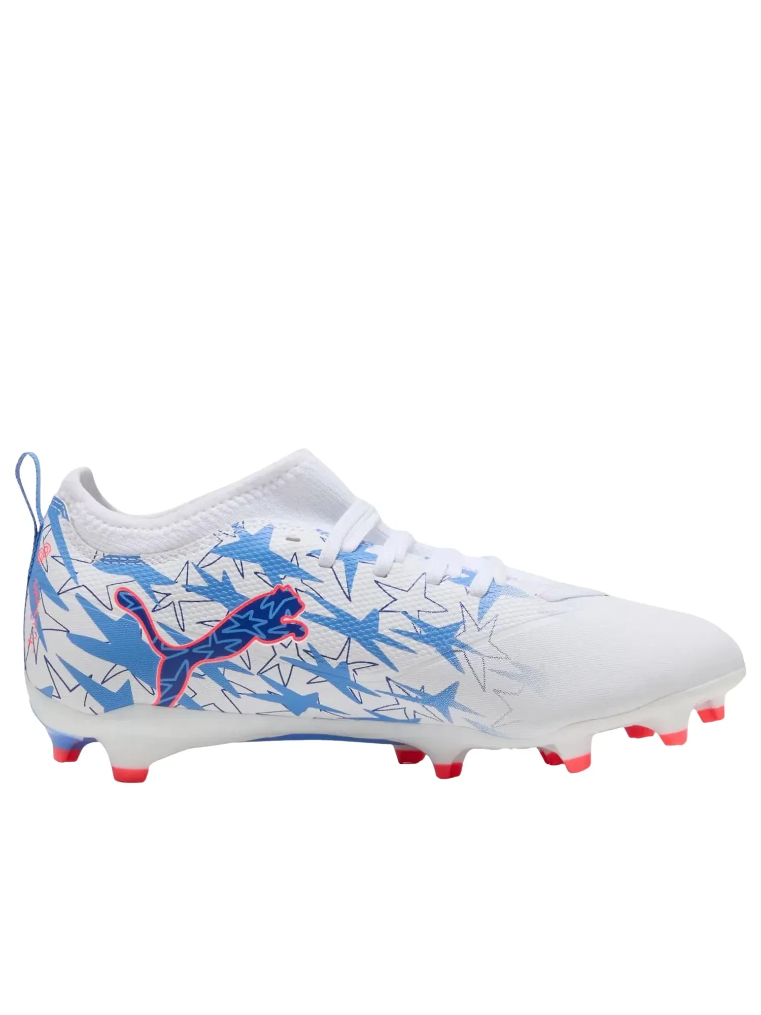 Детские футбольные бутсы для школы с шнуровкой Ultra Match PUMA — изображение 4 из 4, белый