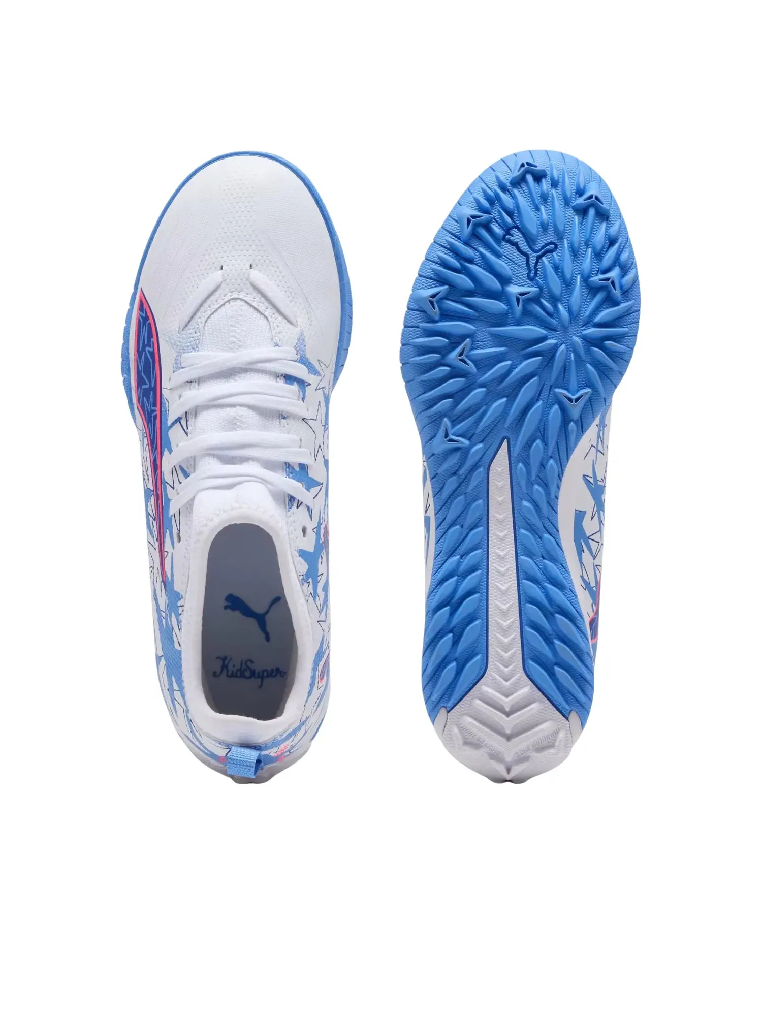 Детские кроссовки для футбола с принтом Ultra Match PUMA — изображение 3 из 4, белый