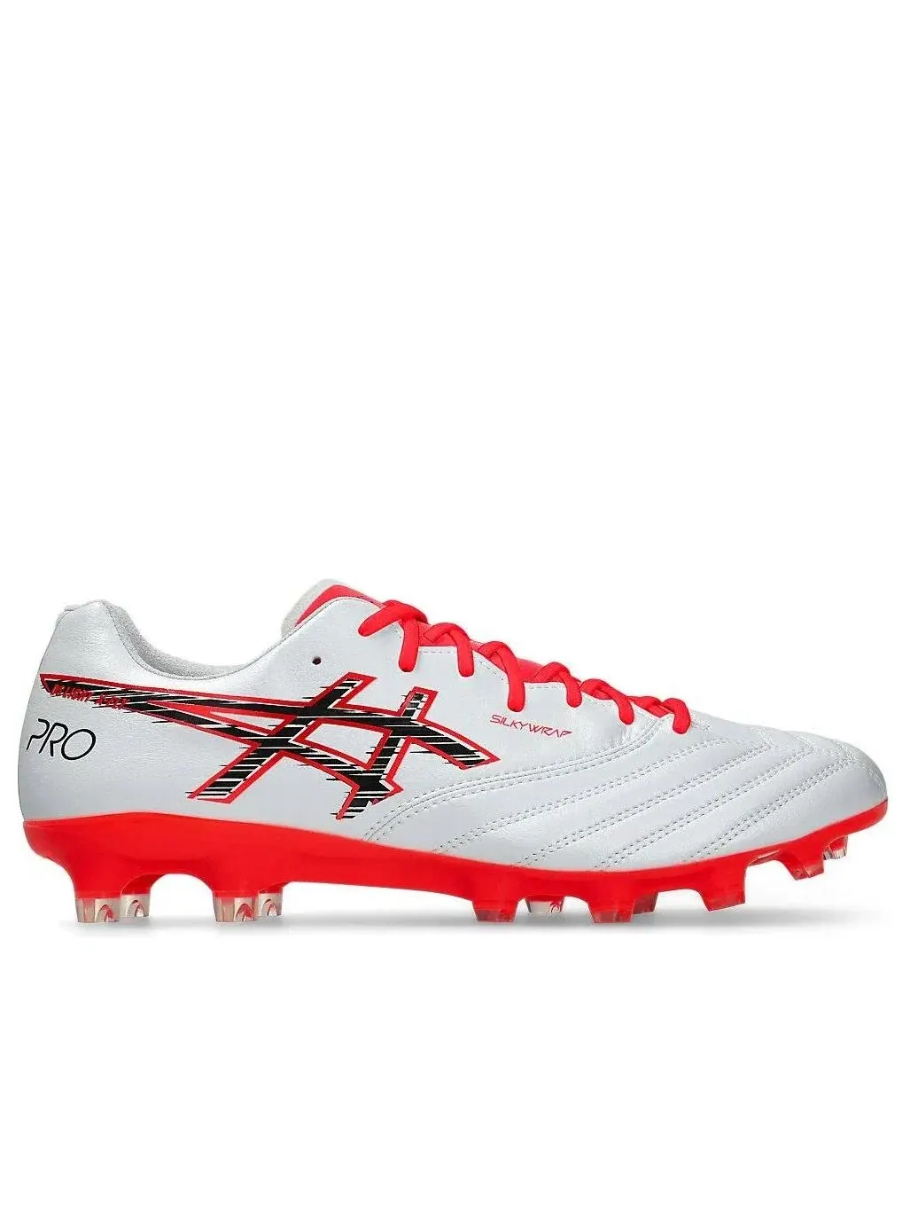 Мужские бутсы для футбола на шнуровке с кожаным верхом ASICS DS Light X-Fly Pro 3 — изображение 2 из 7, белый