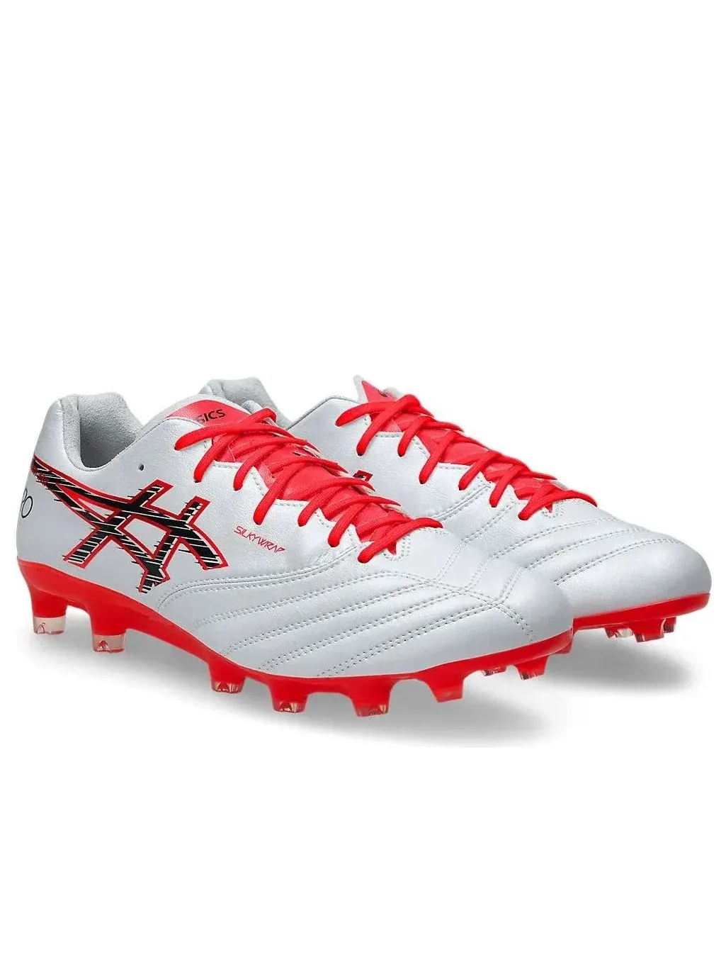 Мужские бутсы для футбола на шнуровке с кожаным верхом ASICS DS Light X-Fly Pro 3 — изображение 3 из 7, белый
