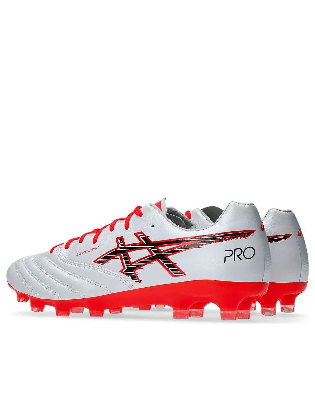 Мужские бутсы для футбола на шнуровке с кожаным верхом ASICS DS Light X-Fly Pro 3 — изображение 4 из 7, белый