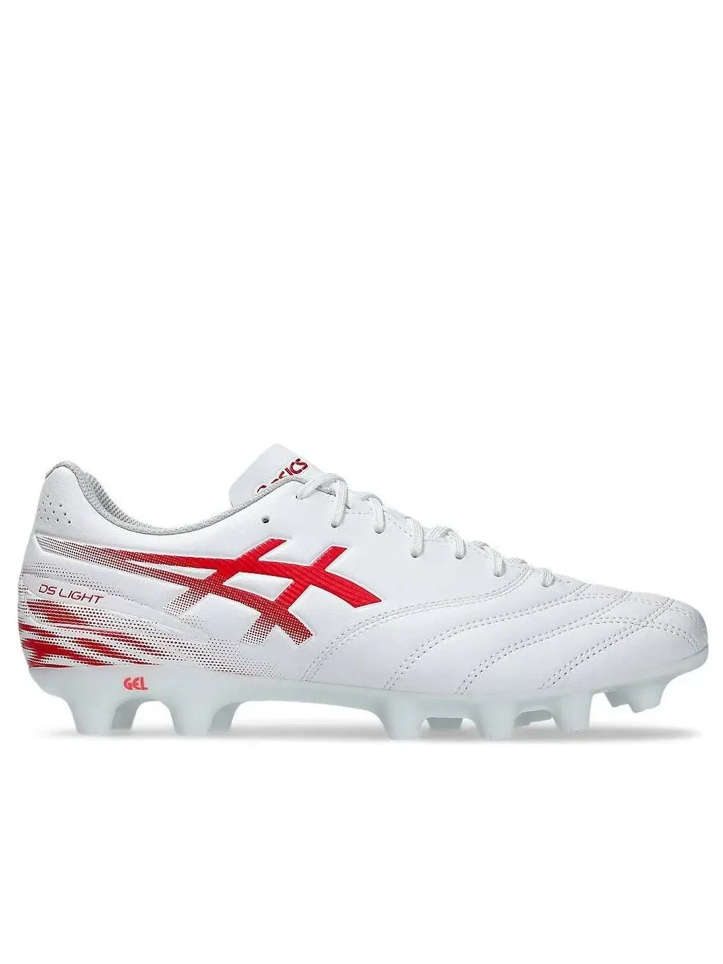 Мужские бутсы для футбола с кожаным верхом DS Light Club ASICS — изображение 2 из 7, белый