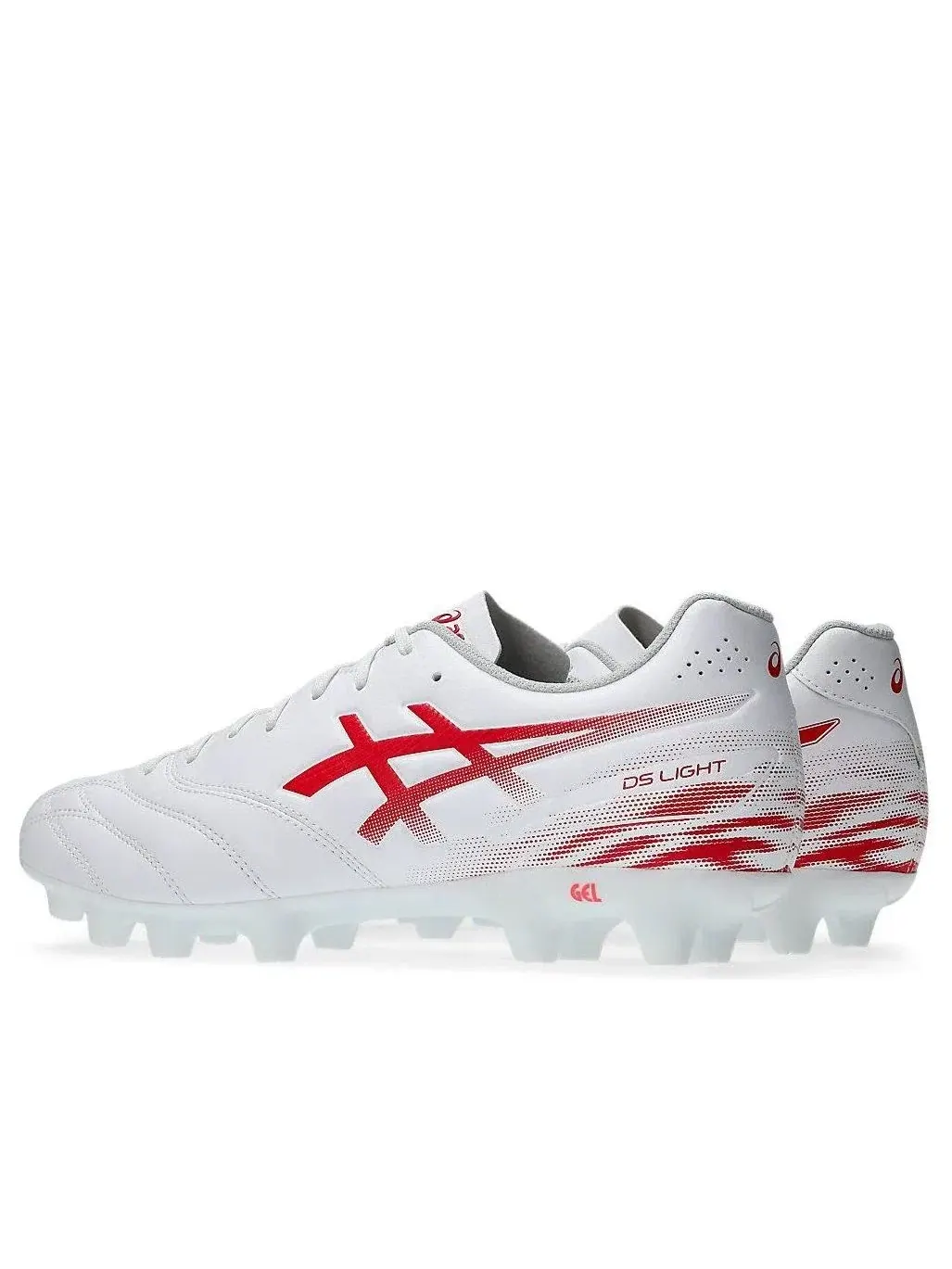 Мужские бутсы для футбола с кожаным верхом DS Light Club ASICS — изображение 4 из 7, белый