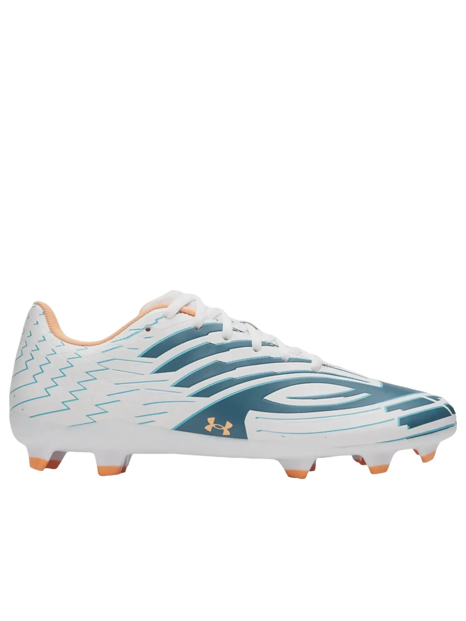 Кроссовки Under Armour Shadow Select 4 FG 'White Boundless Blue Orange Bloc' 6006230-100 — изображение 5 из 5, белый