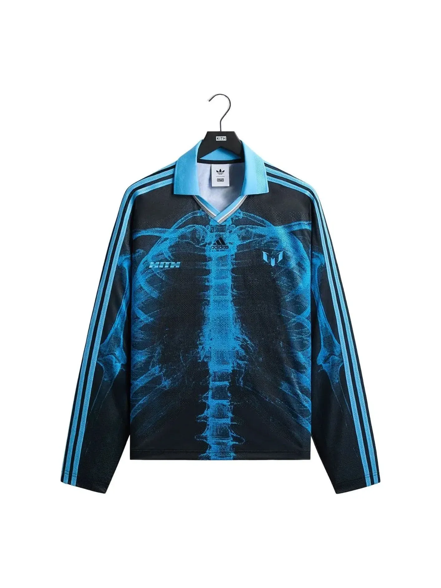 Мужская футболка с длинным рукавом с принтом KITH x Messi