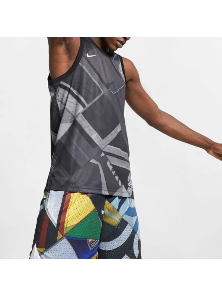 Жилет Nike Logo Round Neck Loose Gym Sports Quick Dry Basketball Vest Black — 3