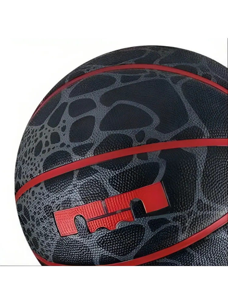 Детский мяч Nike LeBron XII, размер 7 — изображение 5 из 5, черный красный