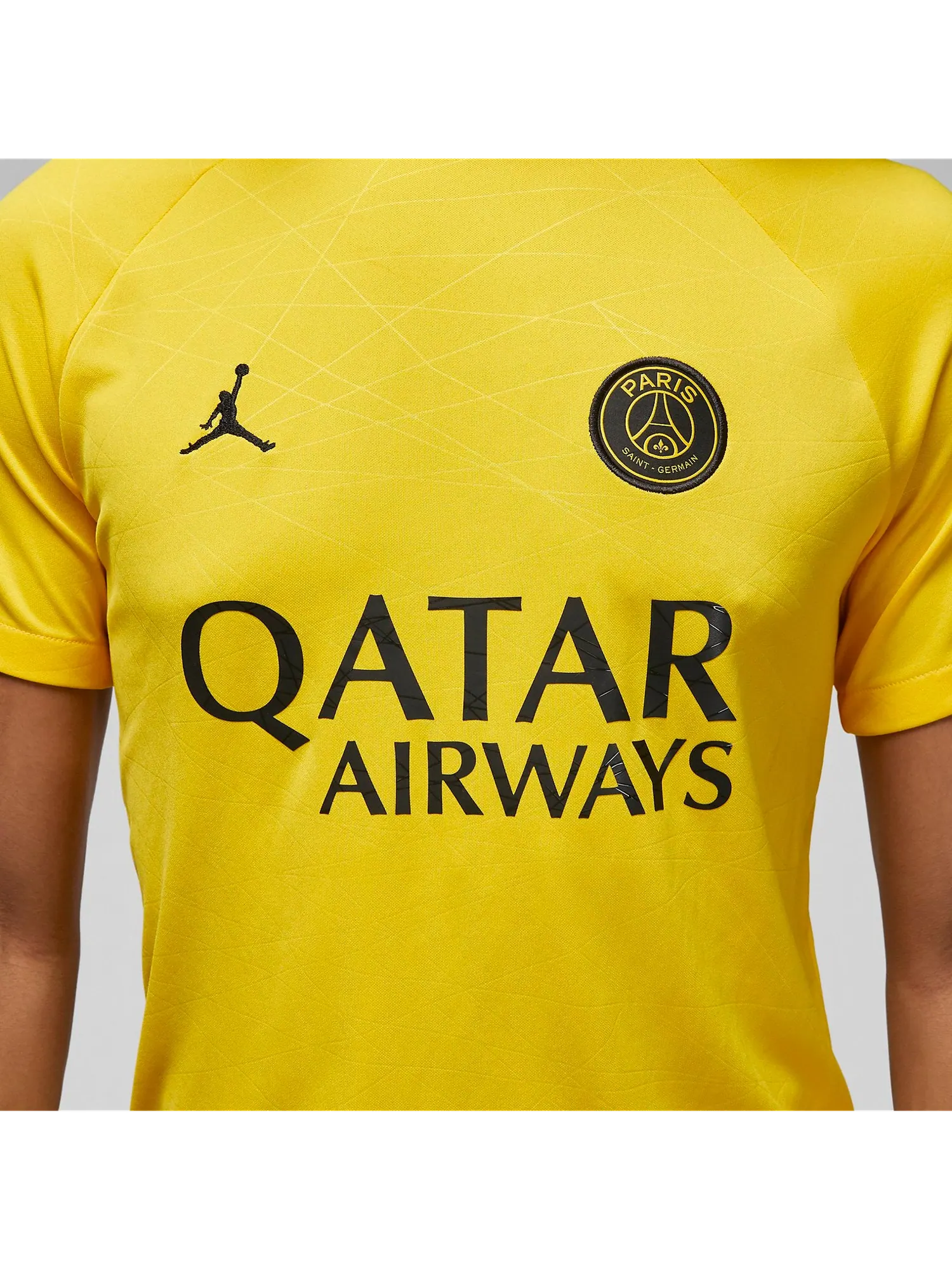 Спортивный топ Air Jordan x Paris Saint-Germain Academy Pro Dri-FIT Top 'Tour Yellow' DR4906-720 — 2
