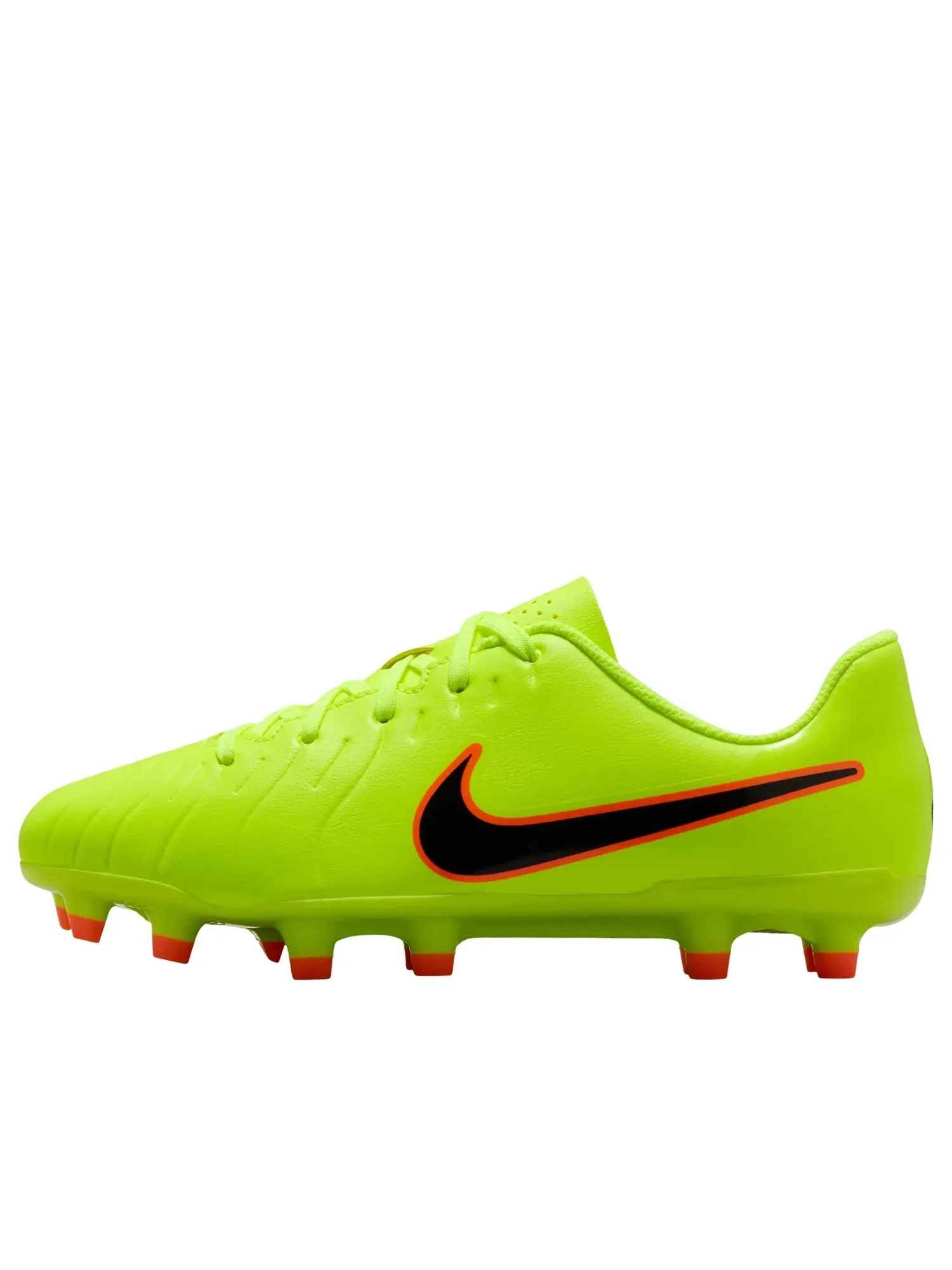 Бутсы футбольные (GS) Nike Jr. Tiempo Legend 10 Club MG 'Volt Black' — изображение 1 из 6, зеленый