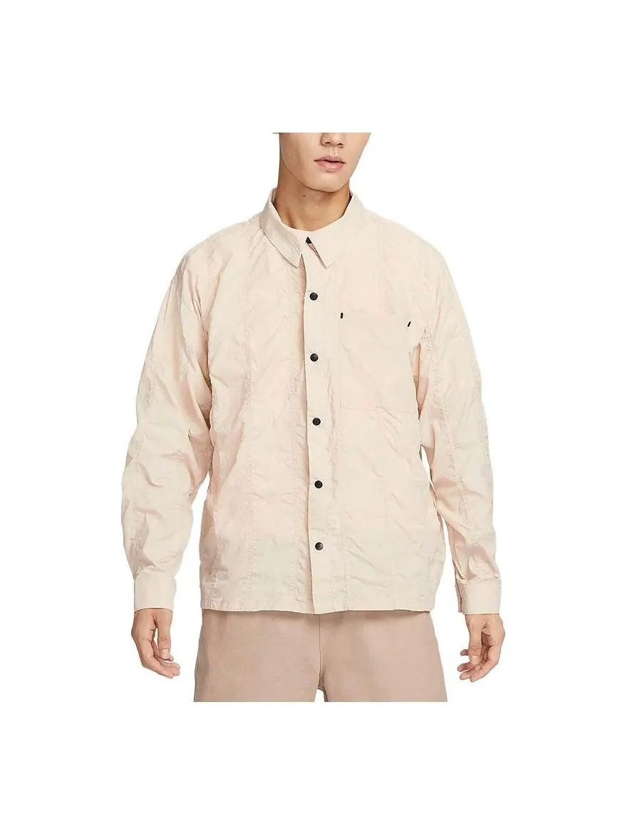 Спортивный топ Nike Sportswear Tech Pack Woven Long-Sleeve Top 'Beige' FB7364-126 — 1