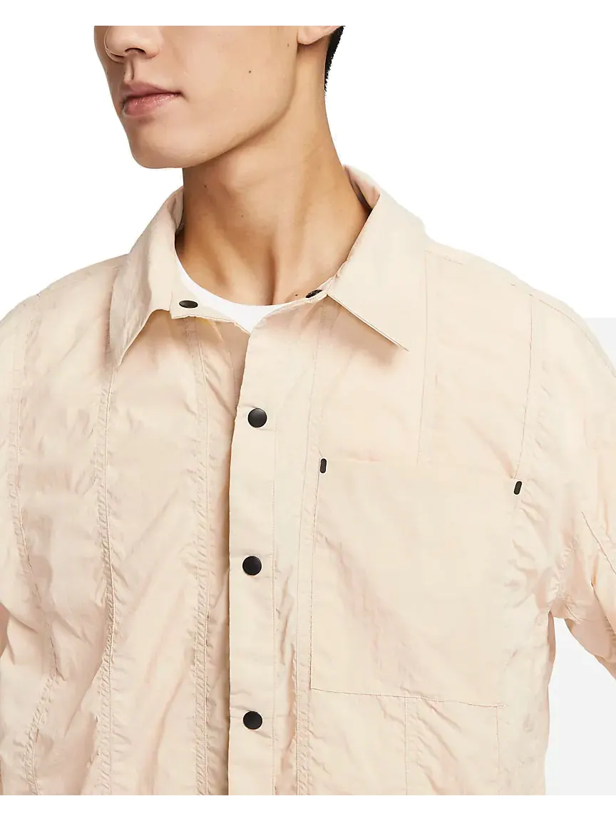 Спортивный топ Nike Sportswear Tech Pack Woven Long-Sleeve Top 'Beige' FB7364-126 — 2