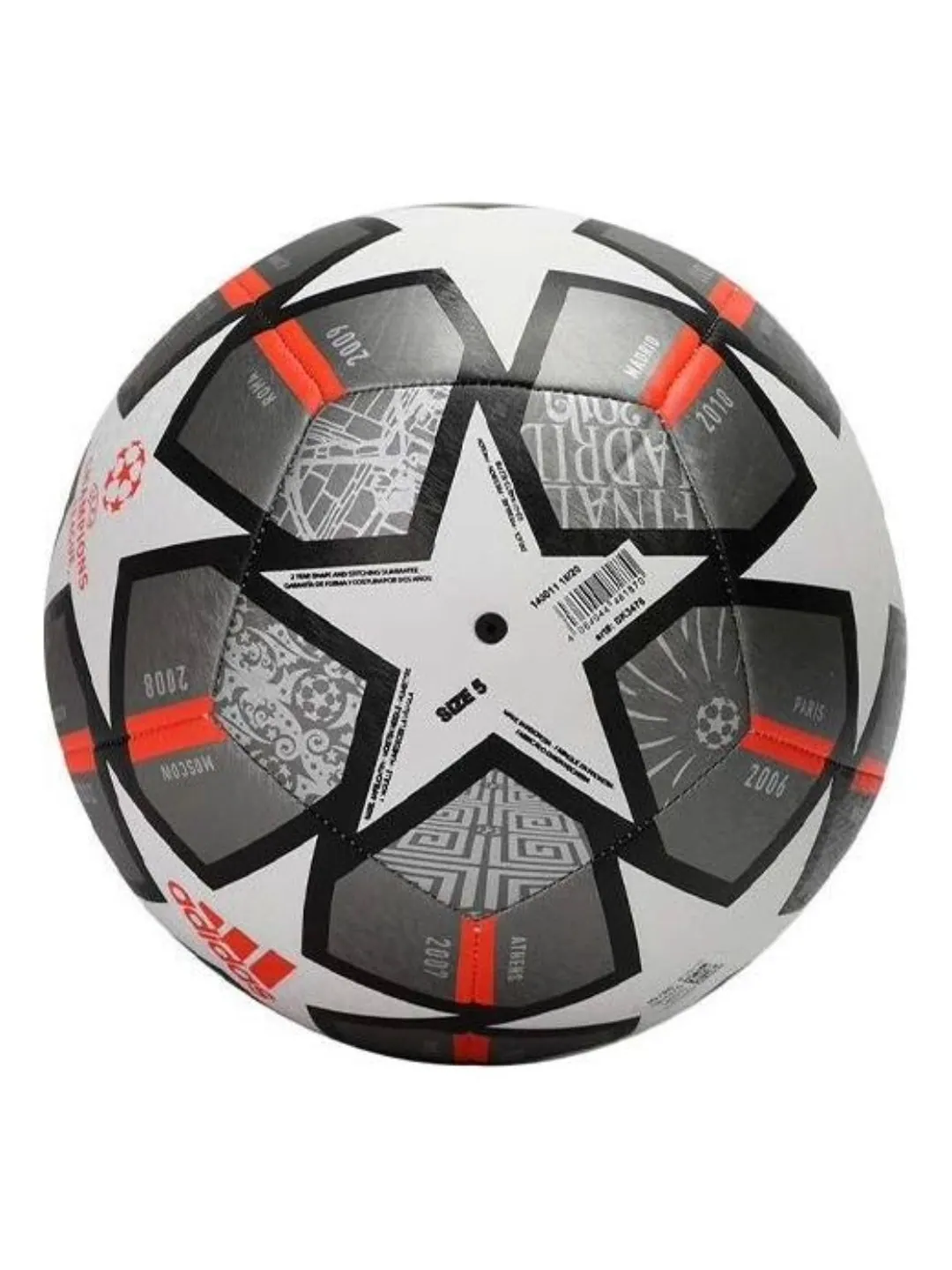 Тренировочный мяч Adidas Finale 21 20th Anniversary UCL Textured Training Ball 'White Black' — изображение 2 из 3
