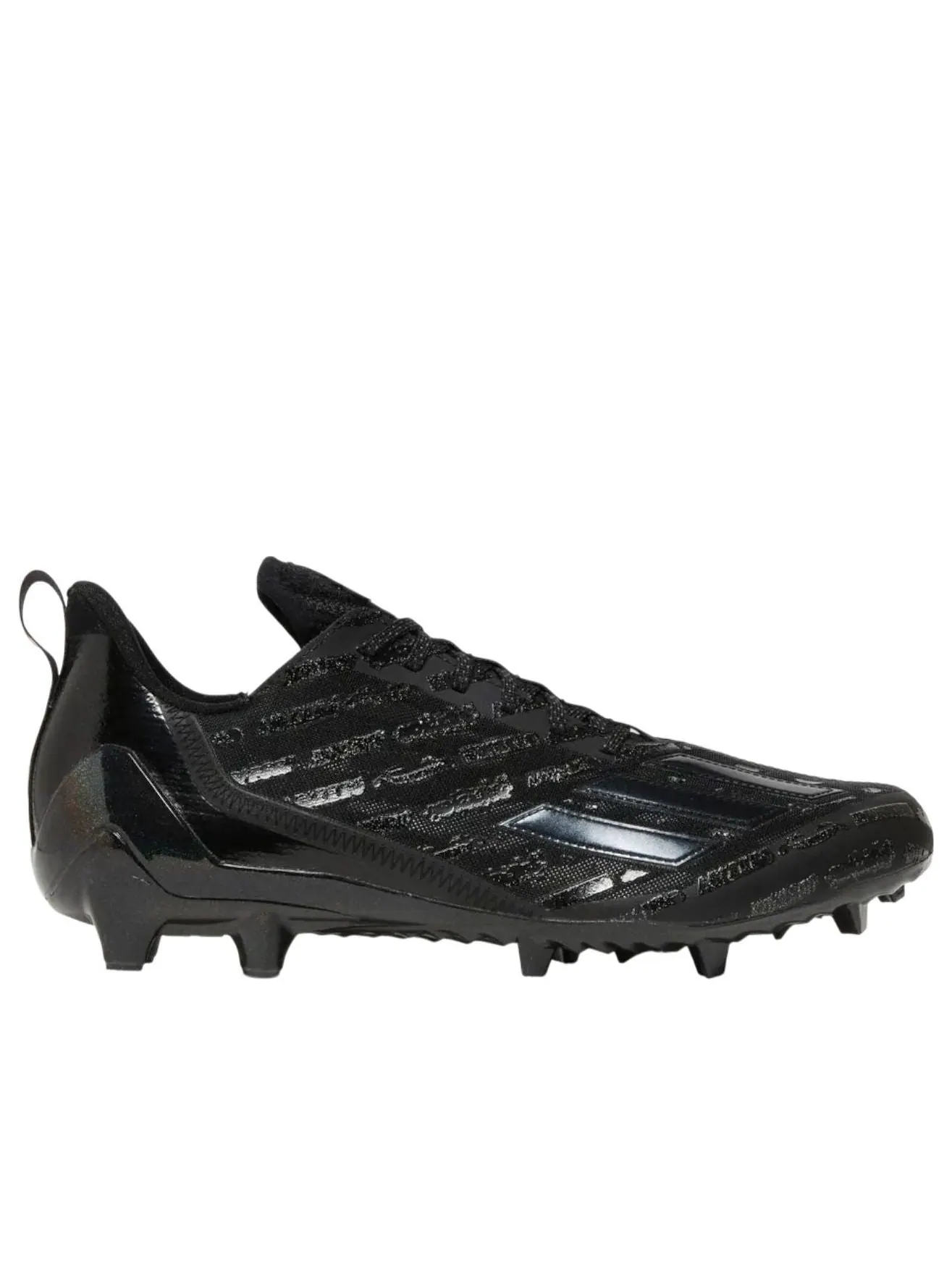 Бутсы Adidas Adizero 'Black Grey' — изображение 2 из 5, черный/черный/серый