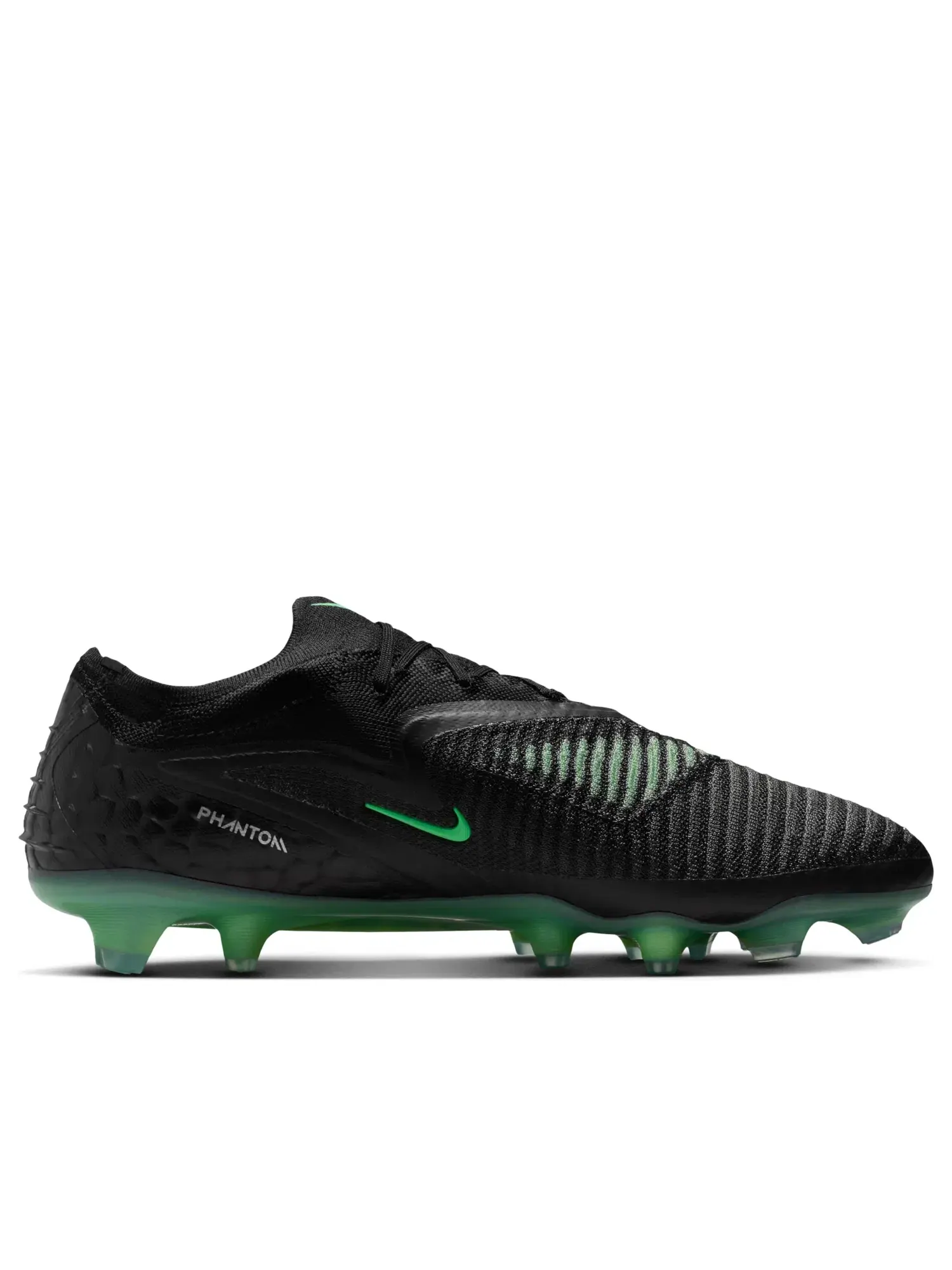 Мужские футбольные бутсы с шнуровкой Phantom 6 Low Elite HG Nike — изображение 2 из 7, черный