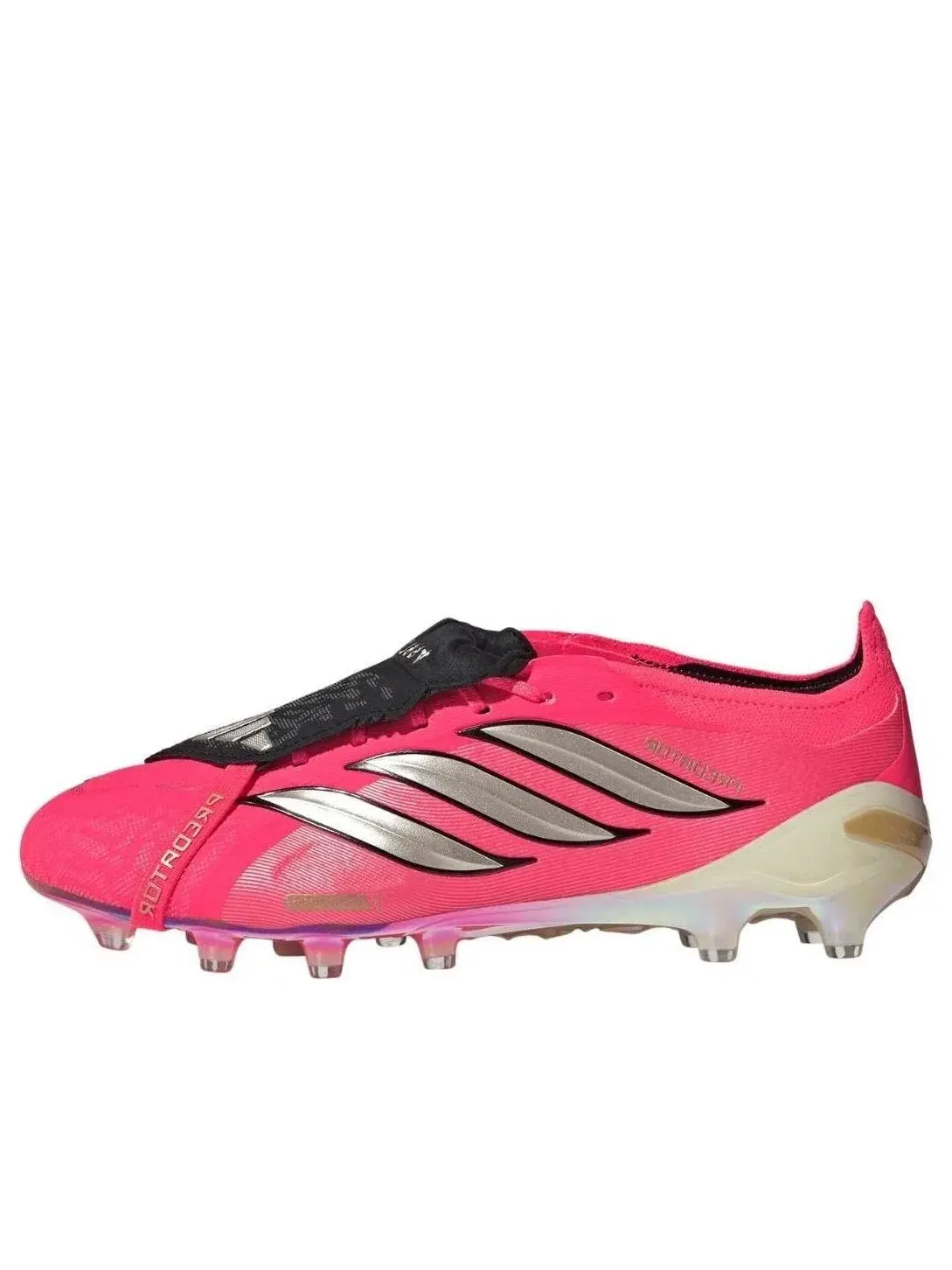 Мужские бутсы с шнуровкой Predator Elite Fold-Over AG Adidas — изображение 1 из 6, розовый