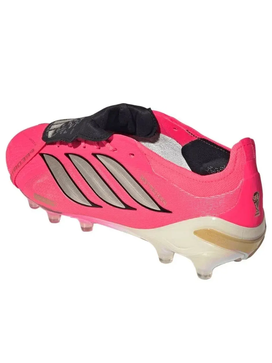 Мужские бутсы с шнуровкой Predator Elite Fold-Over AG Adidas — изображение 3 из 6, розовый