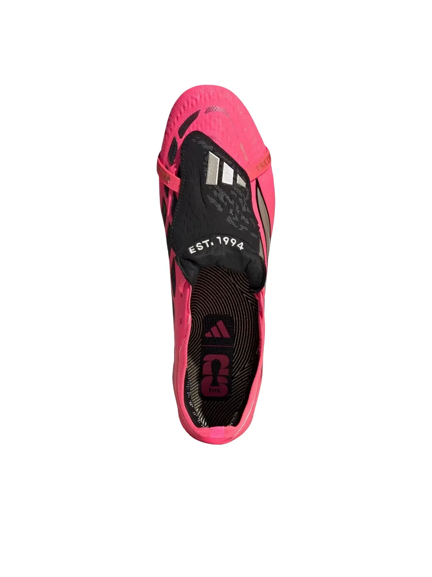 Мужские бутсы для футбола с принтом Predator Elite Fold-Over Tongue FG/AG Adidas — изображение 5 из 6, красный