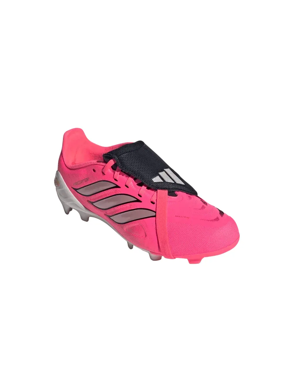 Детские бутсы для футбола с принтом Predator League Fold-Over Tongue FG Adidas — изображение 2 из 6, розовый