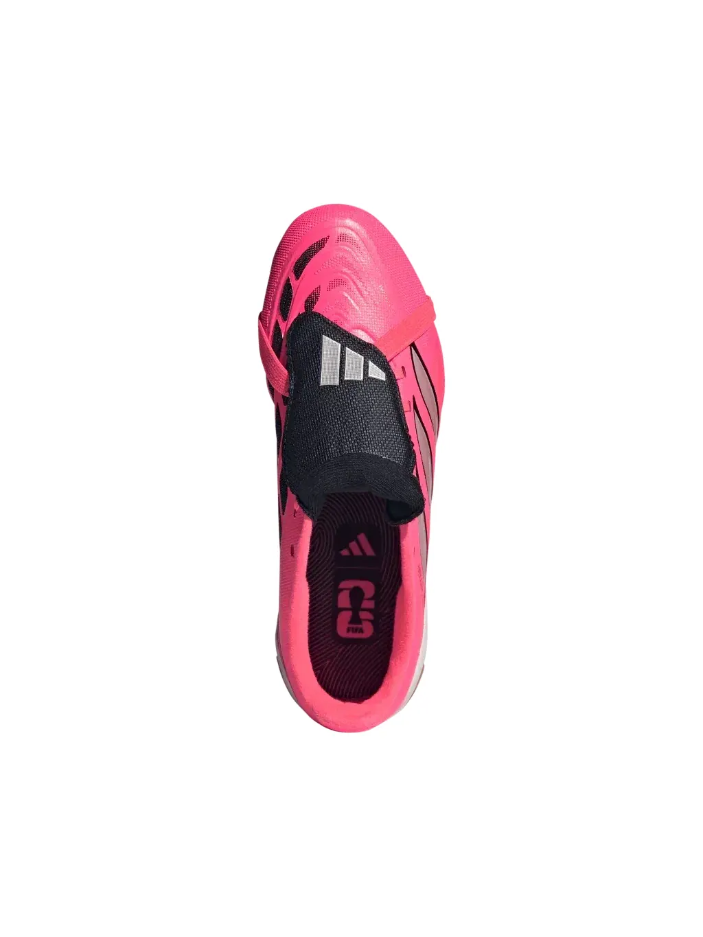 Детские бутсы для футбола с принтом Predator League Fold-Over Tongue FG Adidas — изображение 5 из 6, розовый