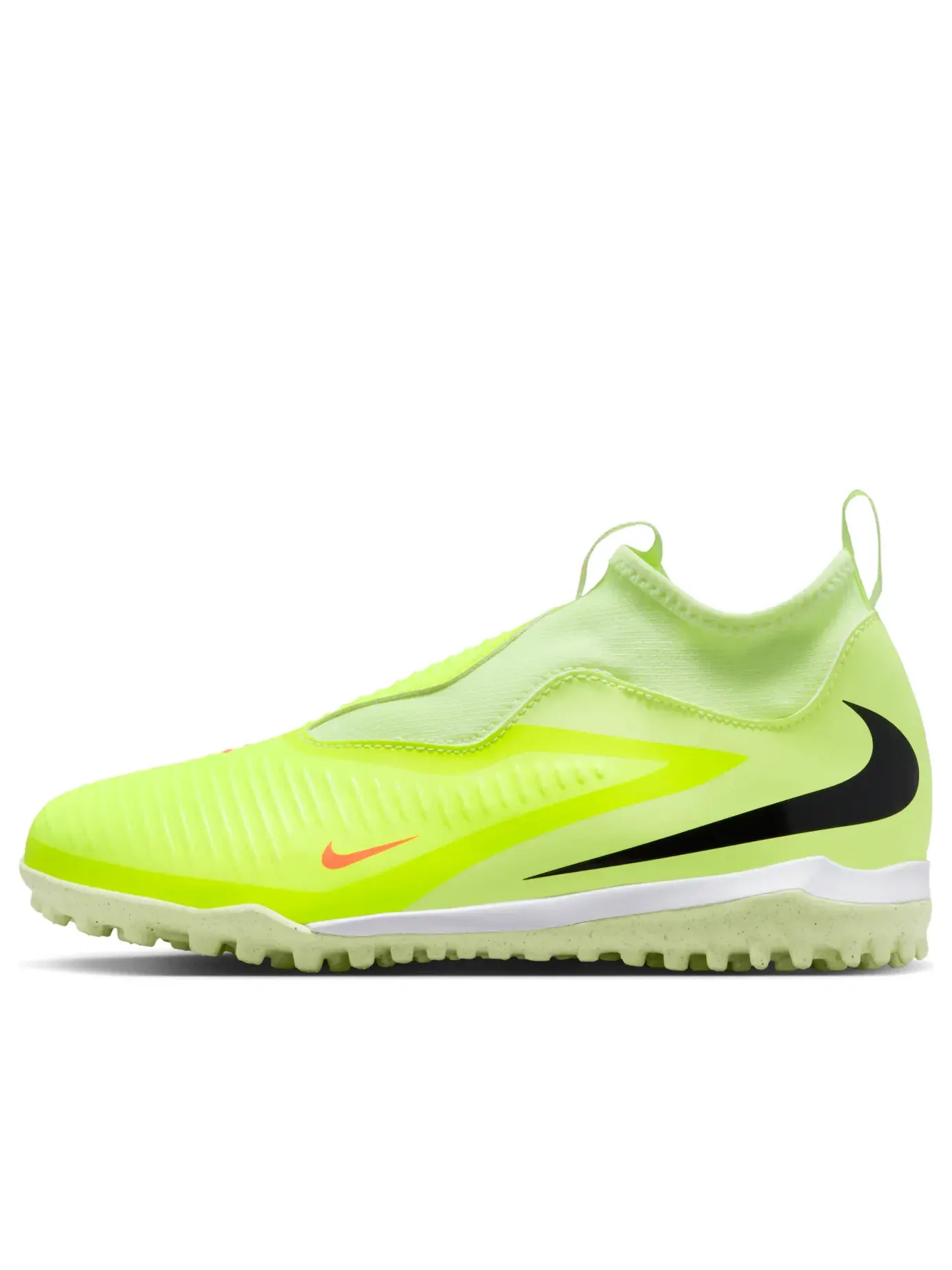 Бутсы футбольные (GS) Nike Jr. Phantom 6 High Academy TF 'Hyper Crimson Limelight' — изображение 1 из 7, зеленый