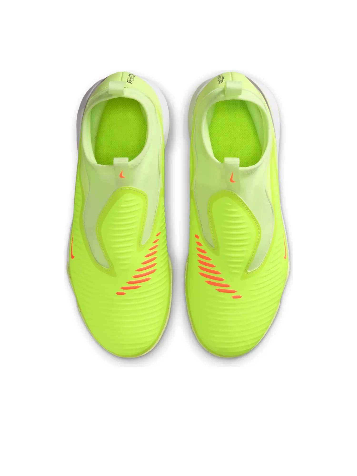 Бутсы футбольные (GS) Nike Jr. Phantom 6 High Academy TF 'Hyper Crimson Limelight' — изображение 2 из 7, зеленый