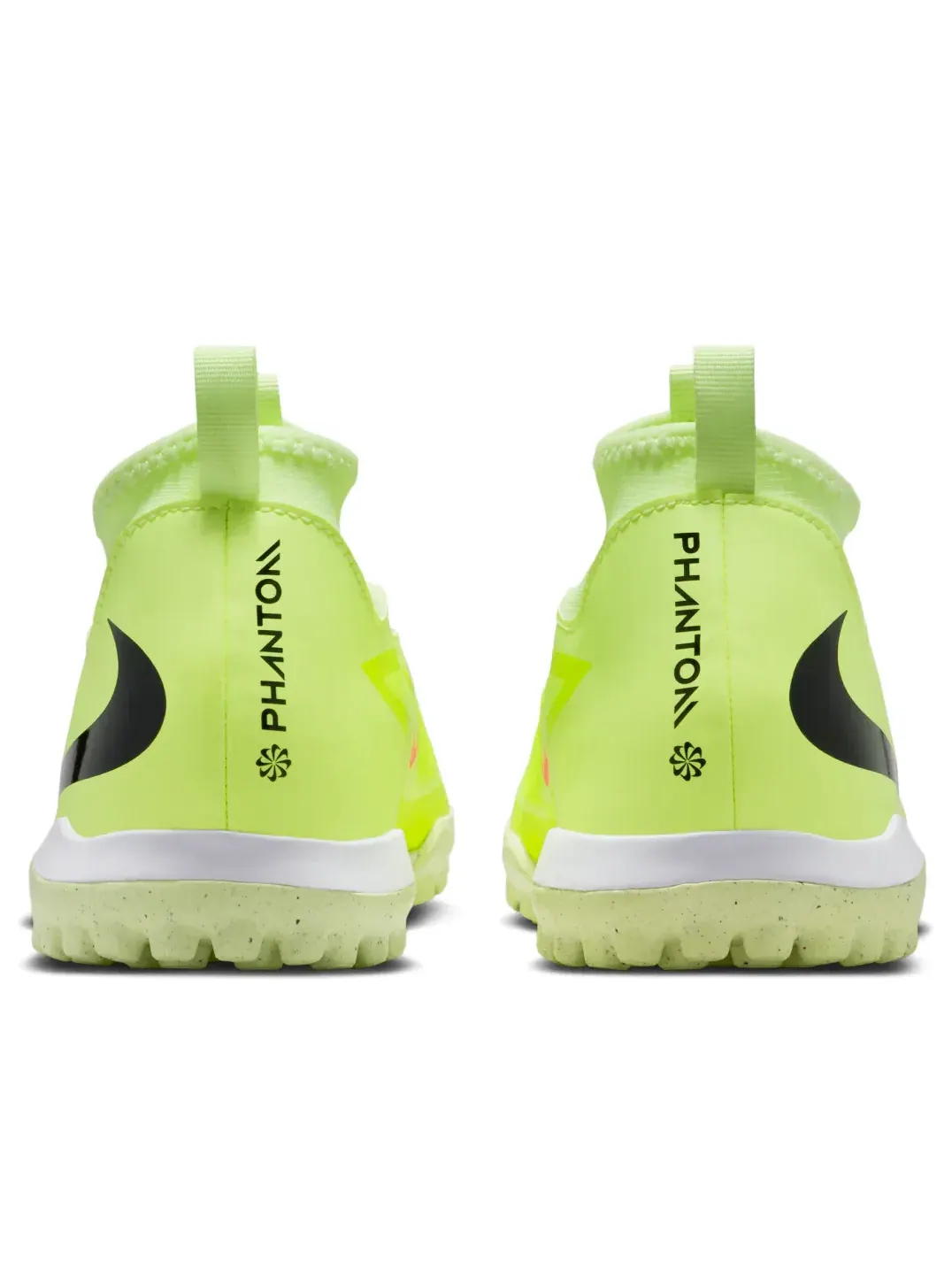 Бутсы футбольные (GS) Nike Jr. Phantom 6 High Academy TF 'Hyper Crimson Limelight' — изображение 3 из 7, зеленый