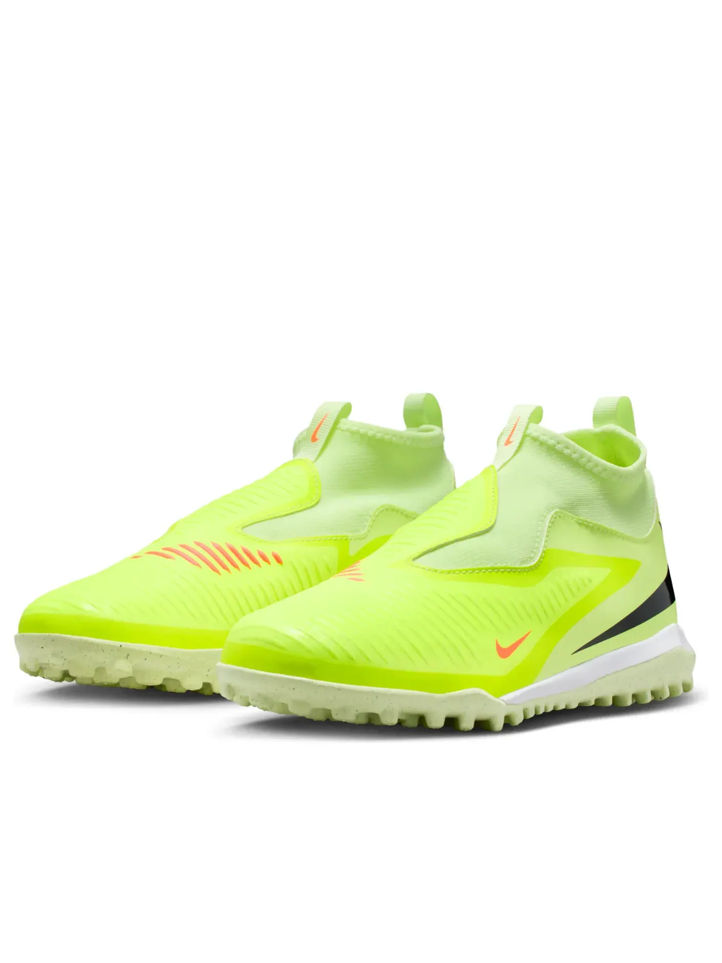 Бутсы футбольные (GS) Nike Jr. Phantom 6 High Academy TF 'Hyper Crimson Limelight' — изображение 4 из 7, зеленый