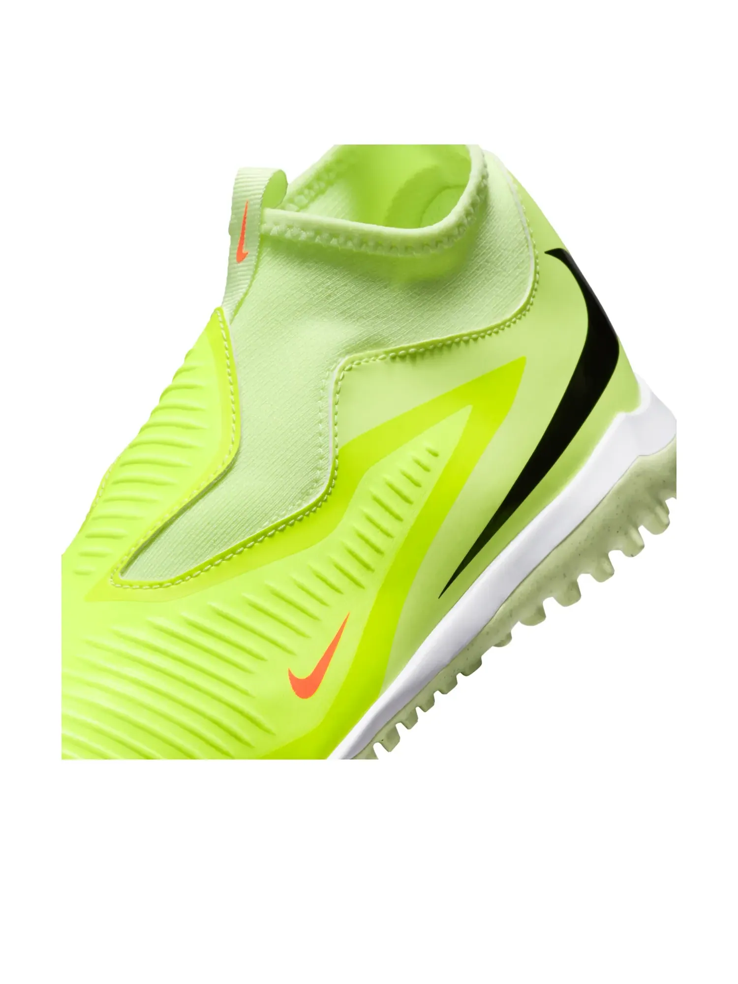 Бутсы футбольные (GS) Nike Jr. Phantom 6 High Academy TF 'Hyper Crimson Limelight' — изображение 5 из 7, зеленый