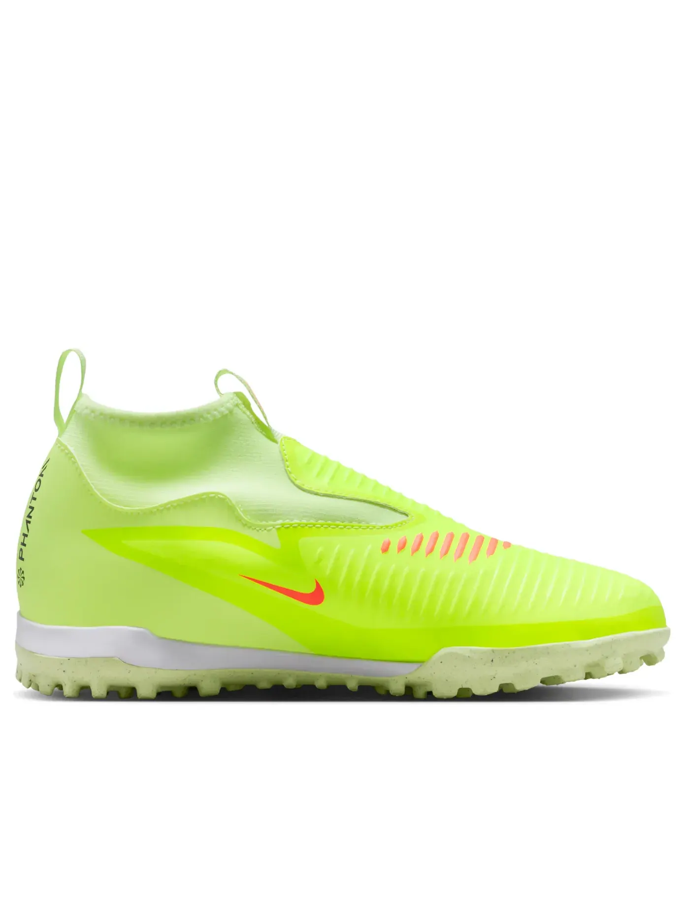 Бутсы футбольные (GS) Nike Jr. Phantom 6 High Academy TF 'Hyper Crimson Limelight' — изображение 6 из 7, зеленый
