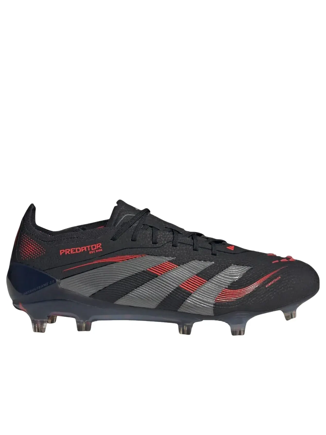 Кроссовки Adidas Predator Elite FG 'Core Black Grey Four Lucid Red' ID3878 — изображение 2 из 5, черный